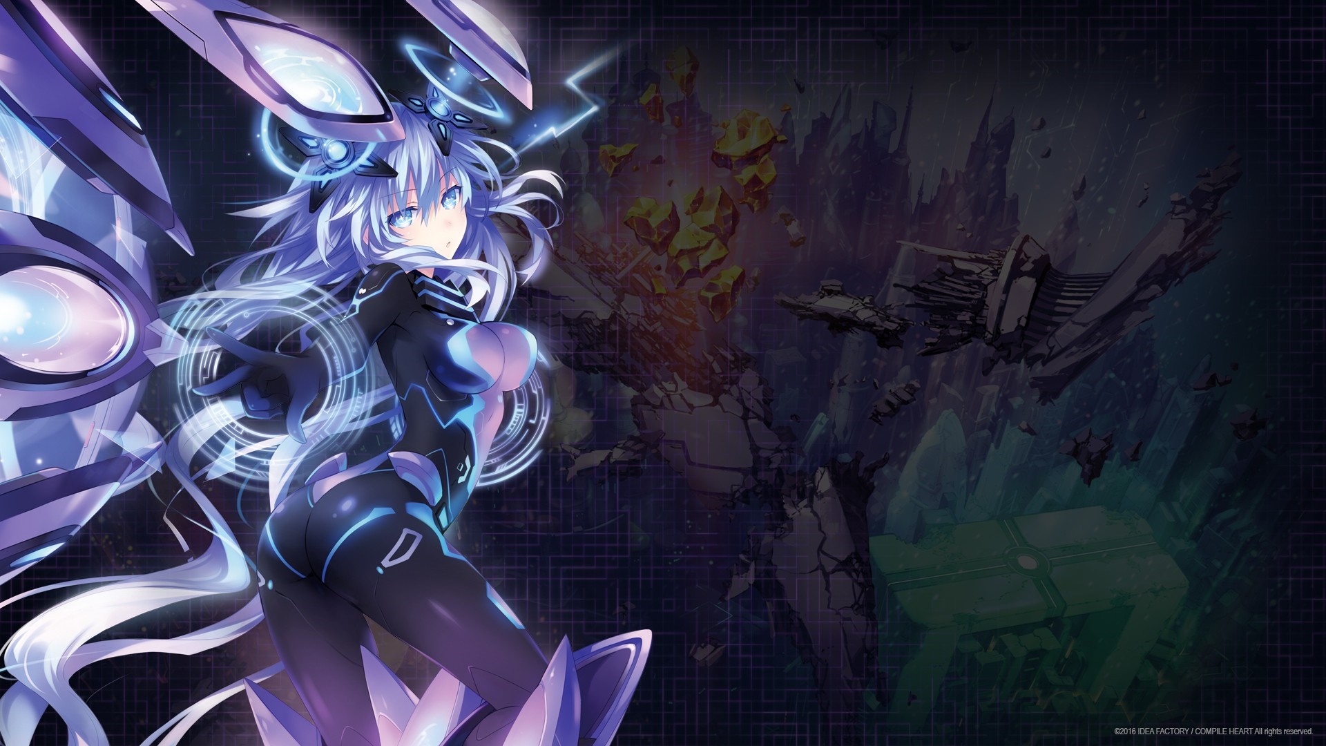 Purple Heart from Hyperdimension Neptunia HD Wallpaper