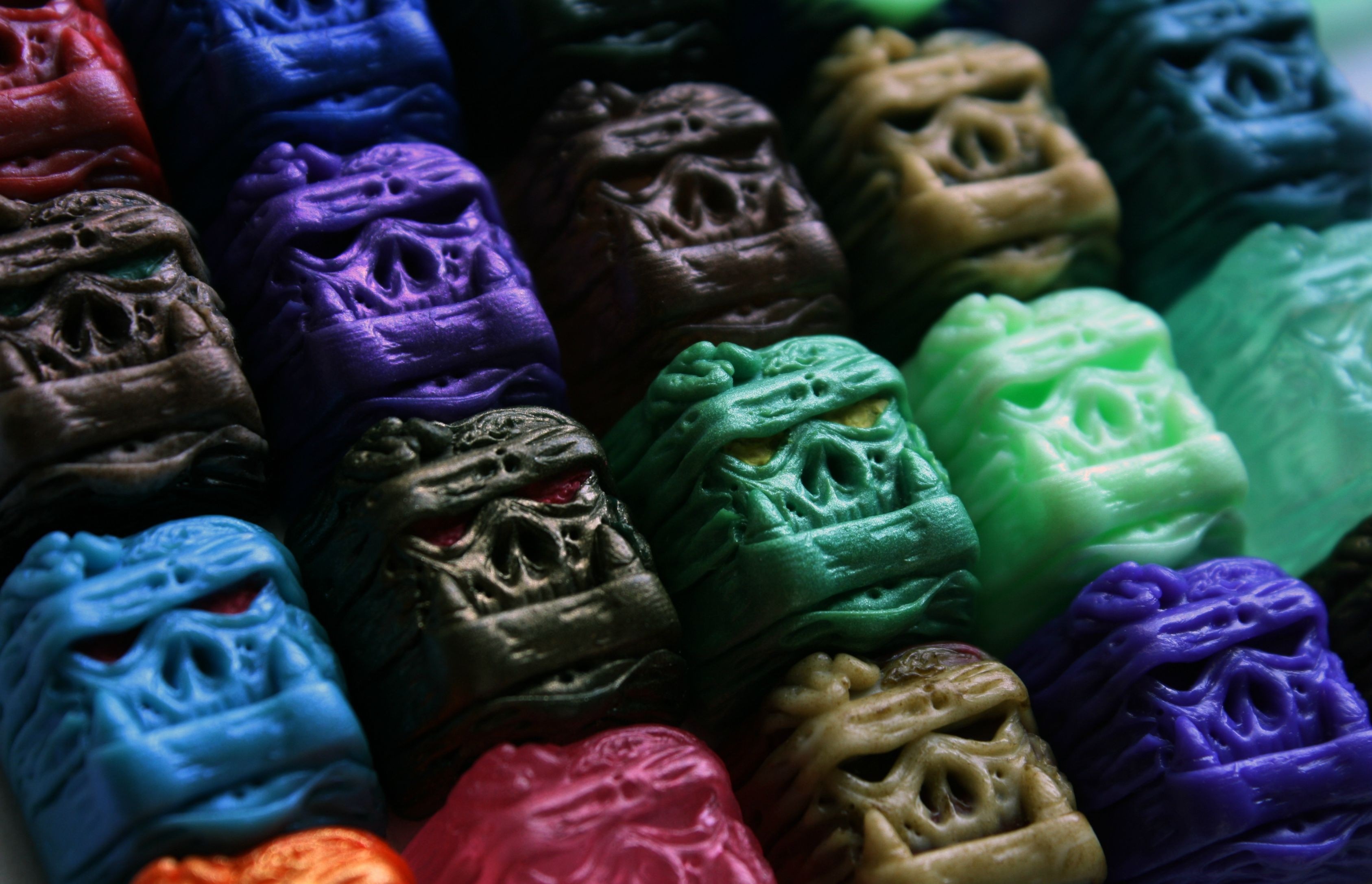 Collection of colorful monster toys HD Wallpaper