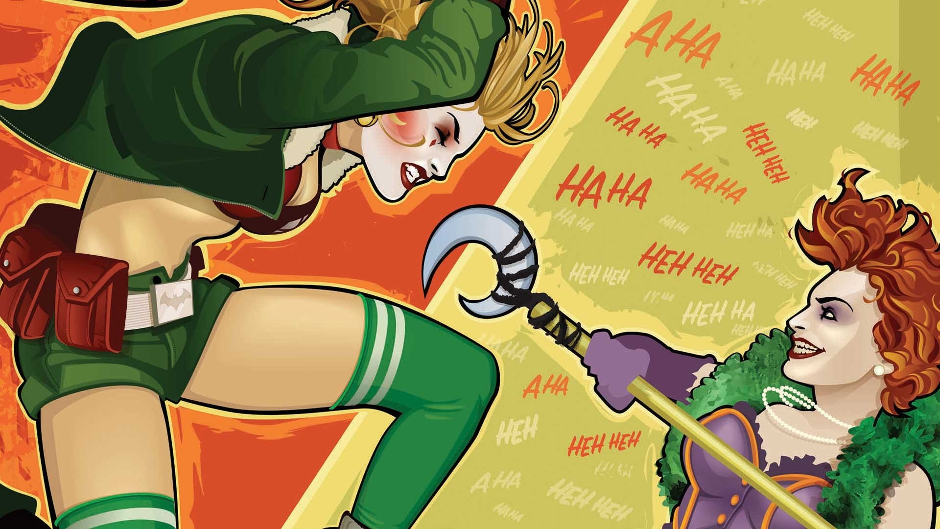 Harley Quinn and Joker's Daughter from DC Comics HD Wallpaper