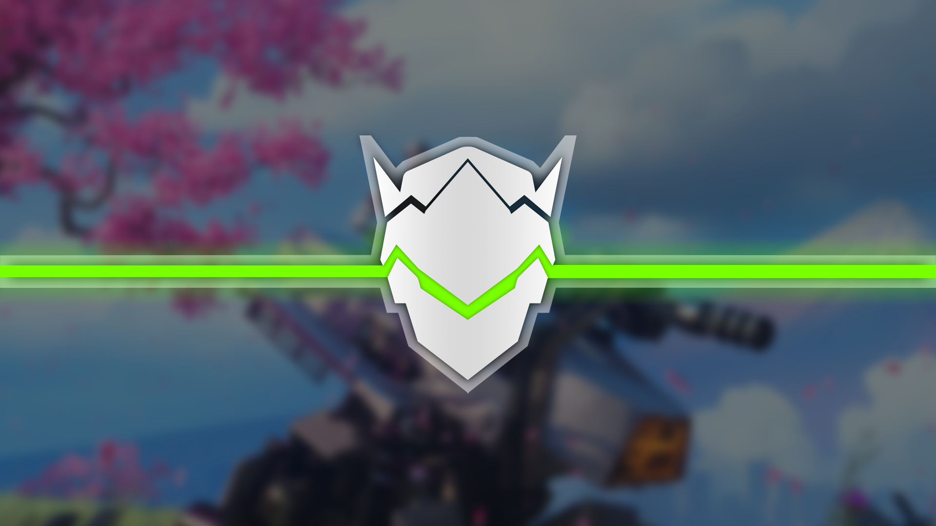 Genji Shimada's mask from Overwatch HD Wallpaper
