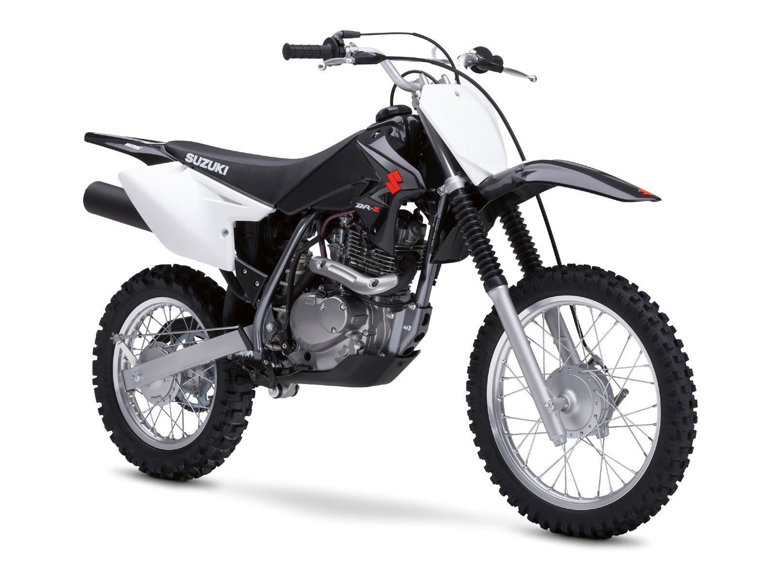 Black Suzuki DR-Z dirt bike HD Wallpaper