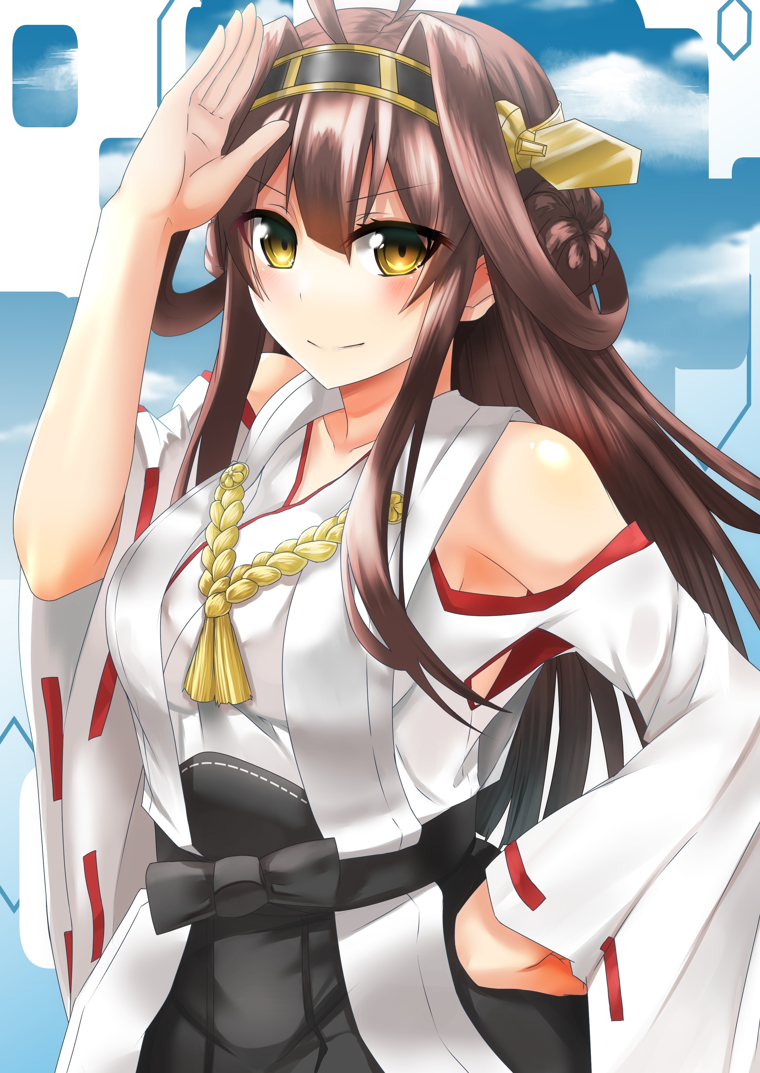 Kongou from Kantai Collection HD Wallpaper
