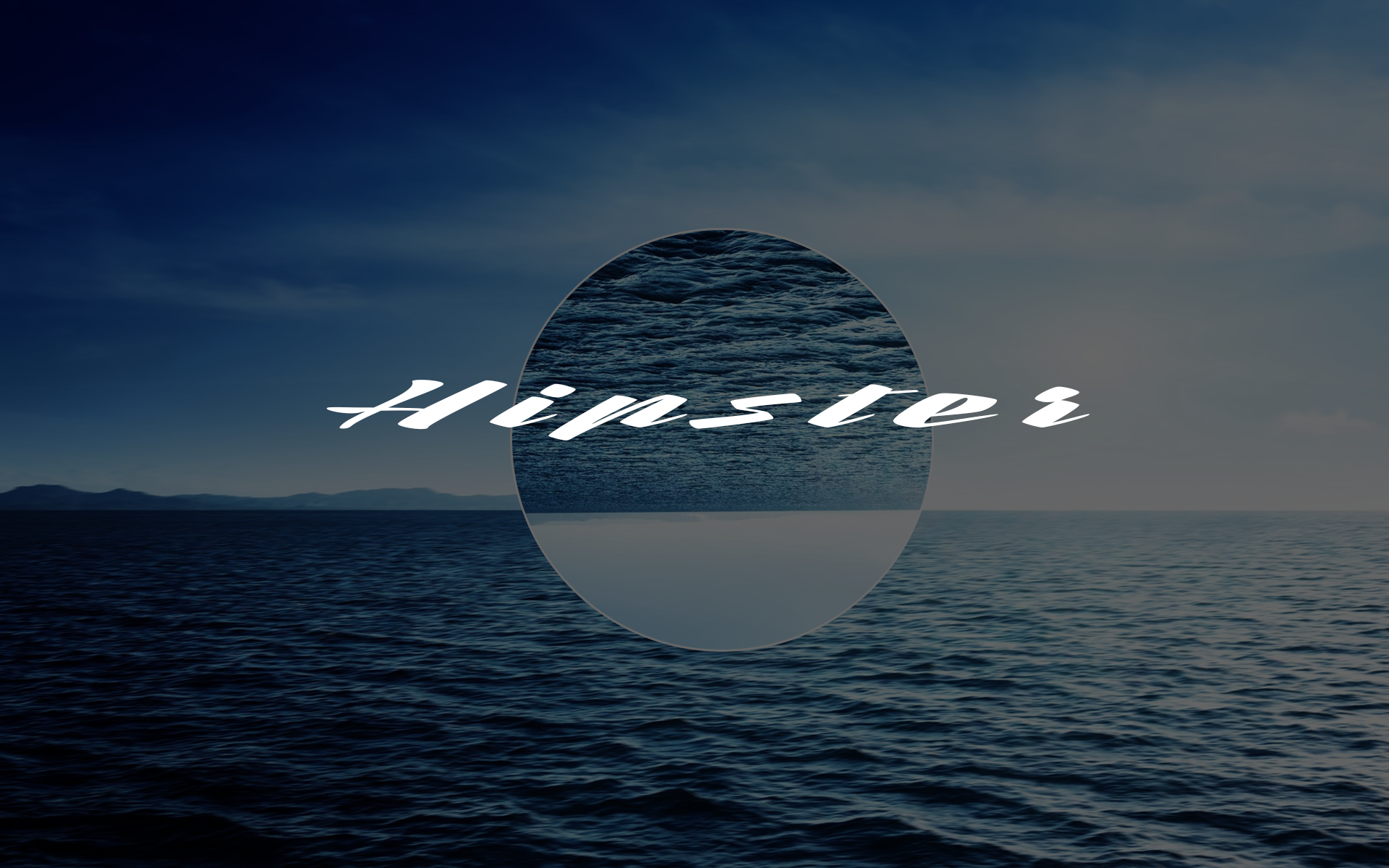 Hipster text over ocean and sky HD Wallpaper