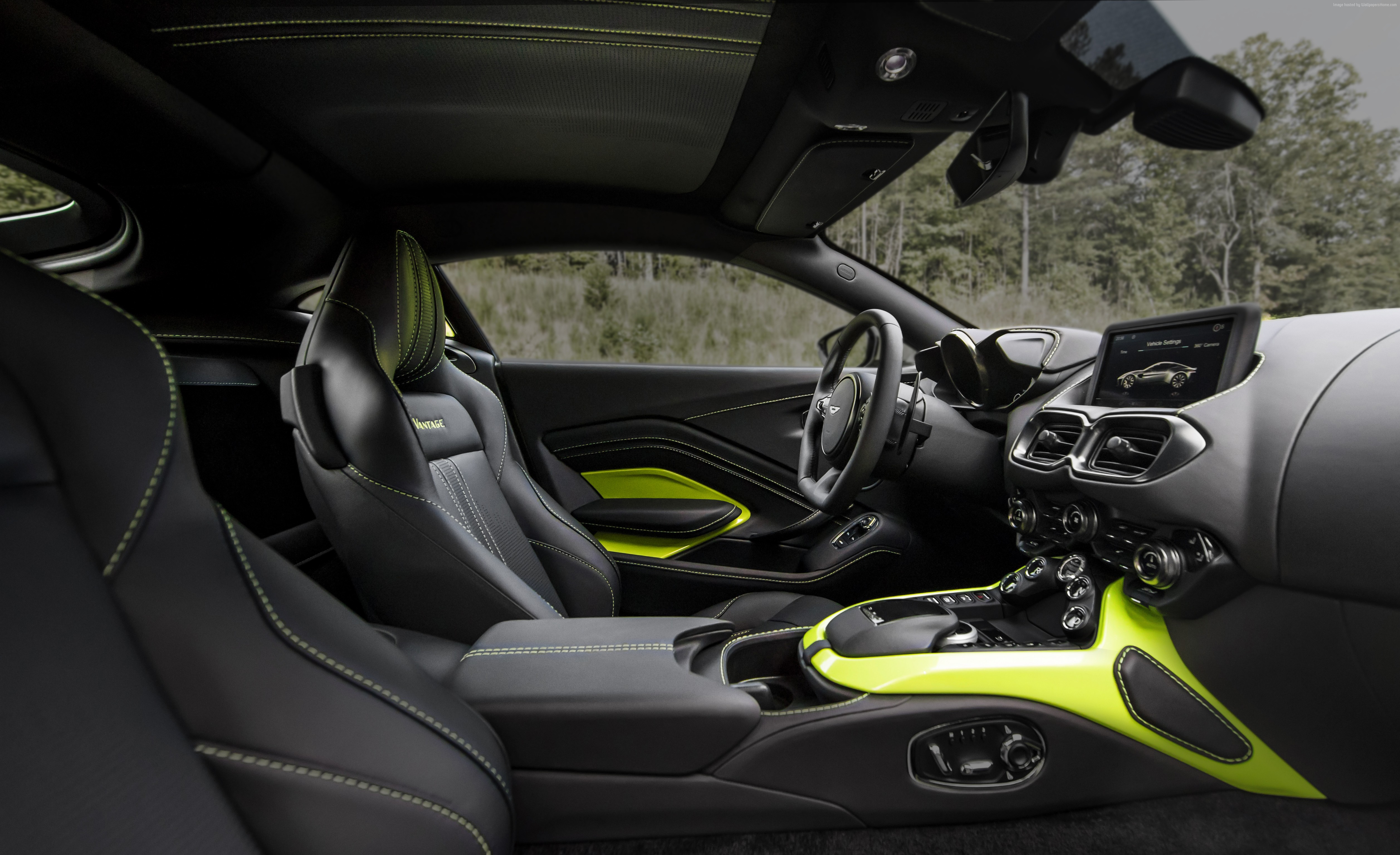 Aston Martin Vantage Interior 4K HD Wallpaper