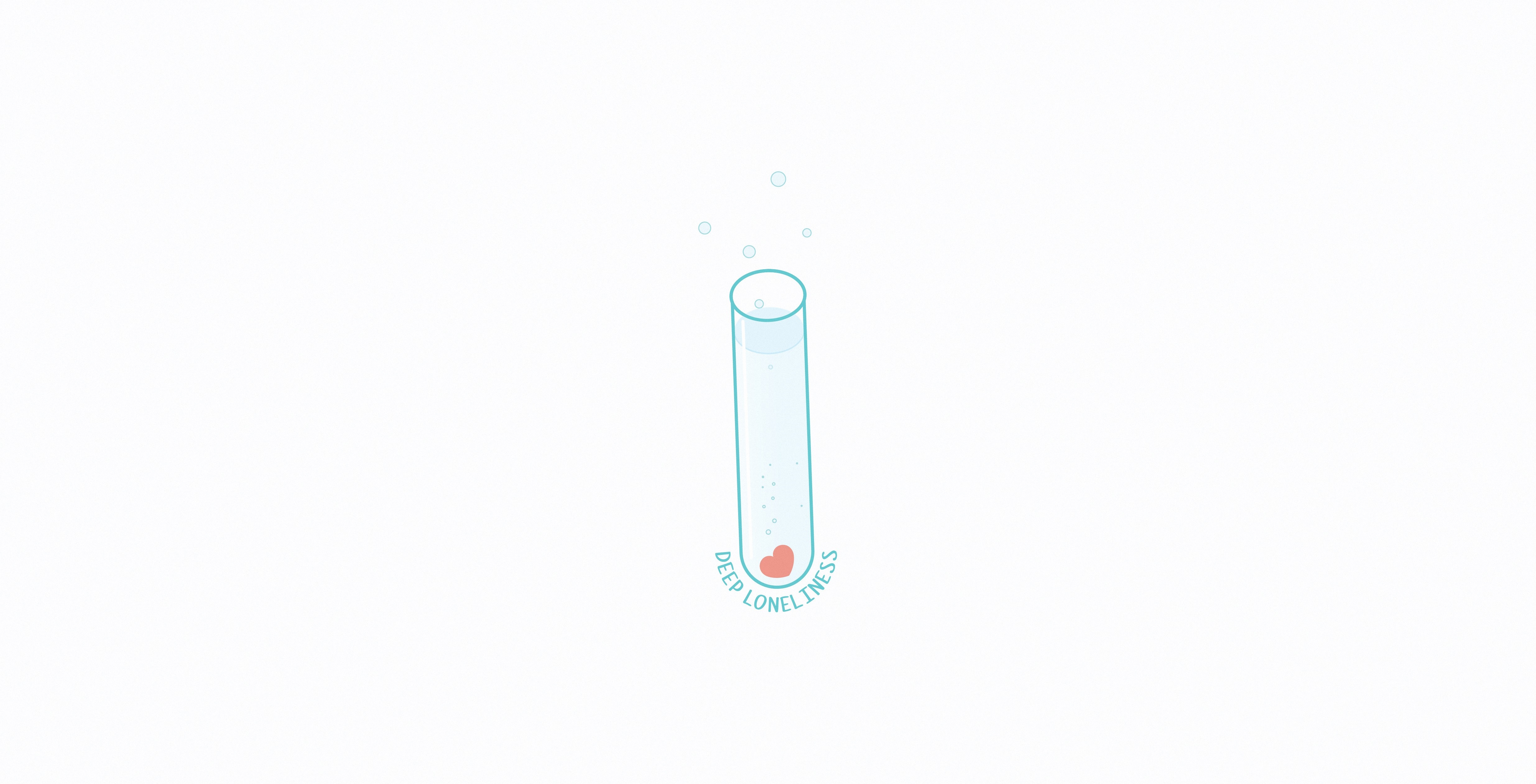 Test tube with heart and text HD Wallpaper