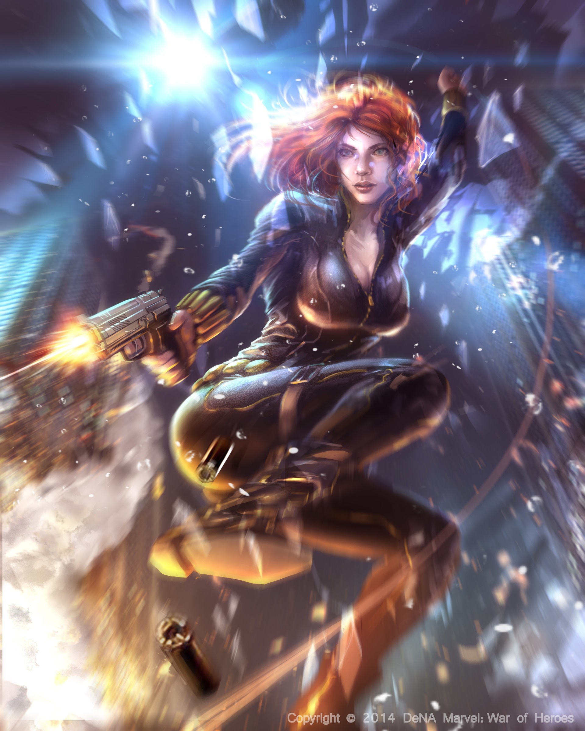 Black Widow from Marvel: War of Heroes HD Wallpaper