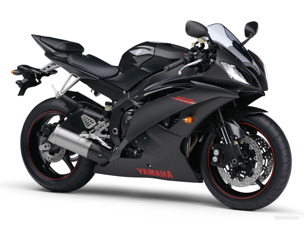 Black Yamaha R6 Motorcycle HD Wallpaper