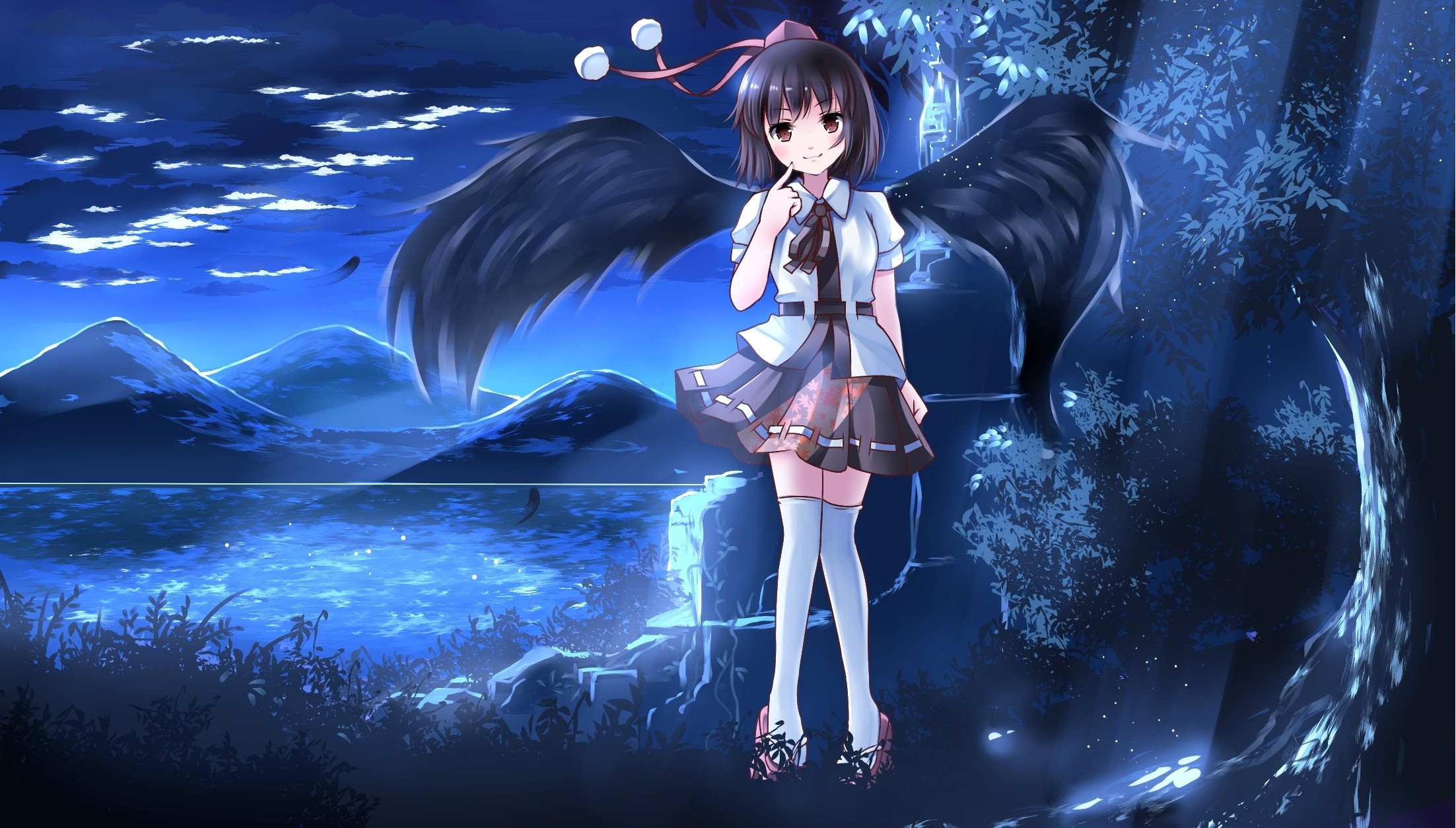 Shameimaru Aya from Touhou Project HD Wallpaper