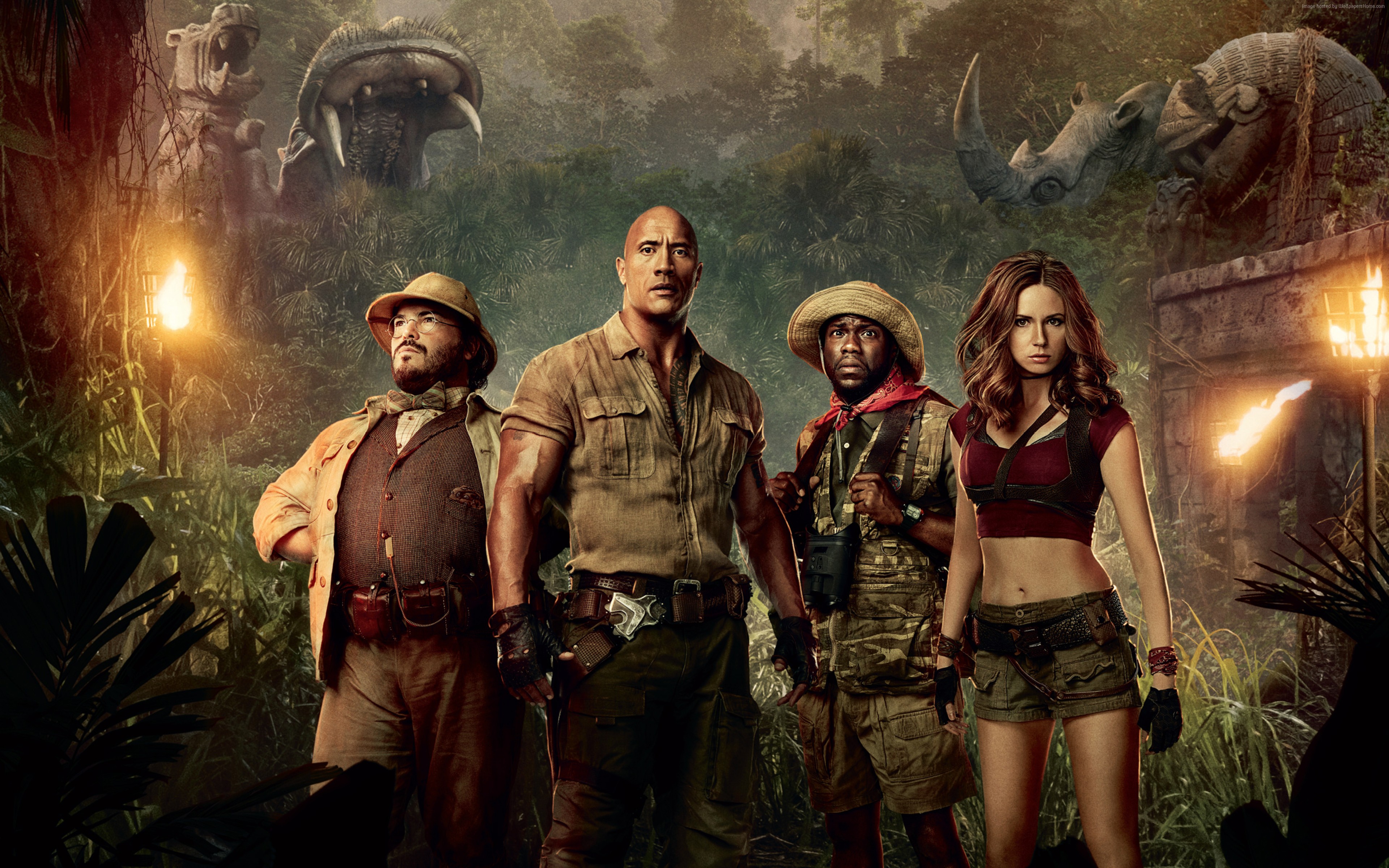 Dwayne Johnson Kevin Hart 2017 Karen Gillan Jumanji Welcome To The Dwayne Johnson Kevin Hart 2017 Karen Gillan Jumanji Welcome To The