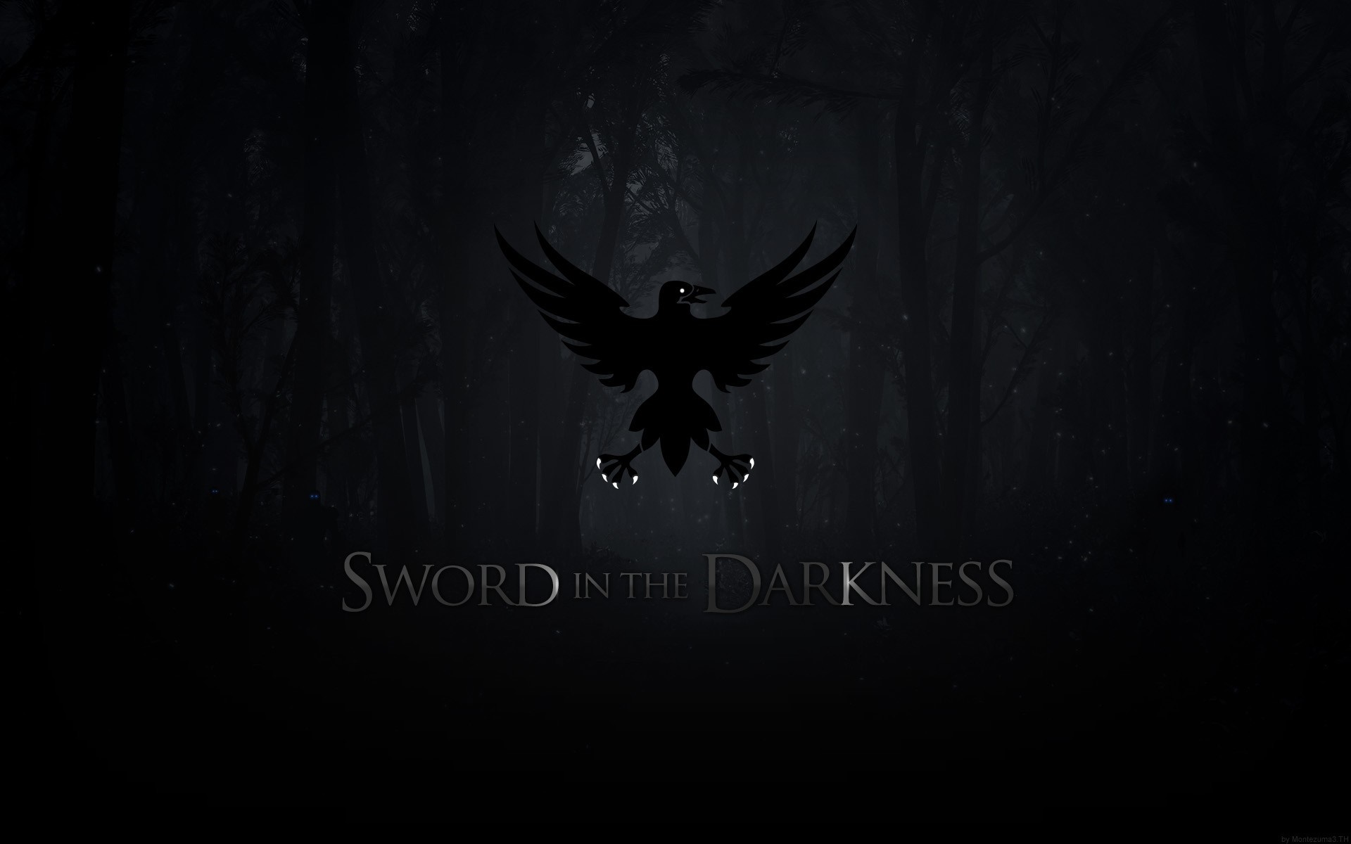 Sword in the Darkness logo with crow HD Wallpaper