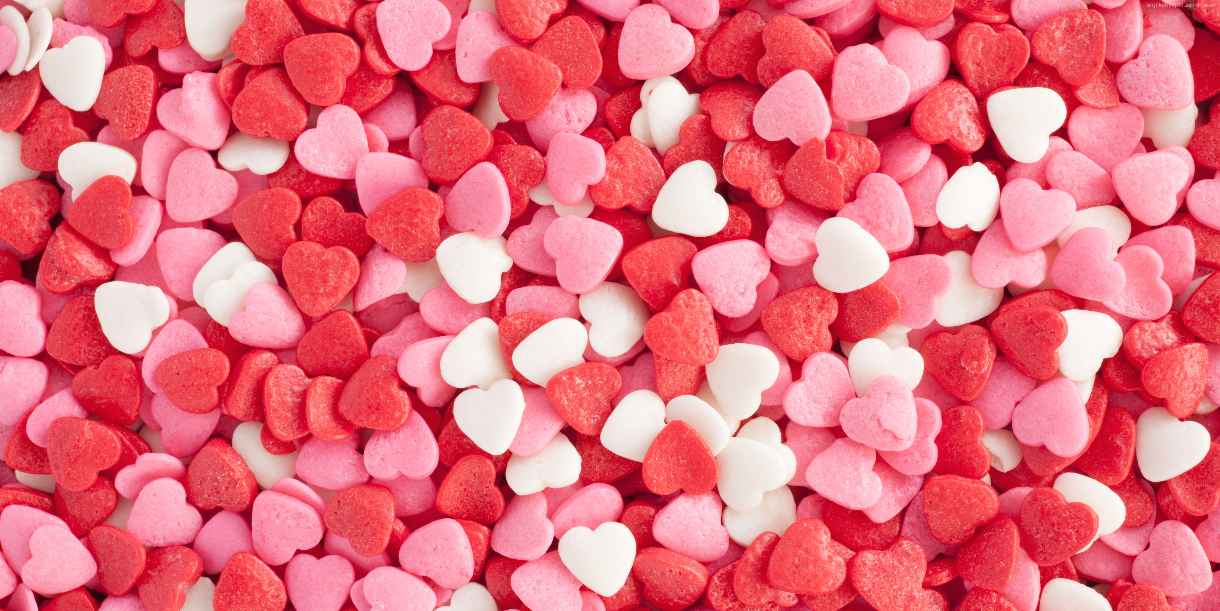 Heart Sprinkles HD Wallpaper