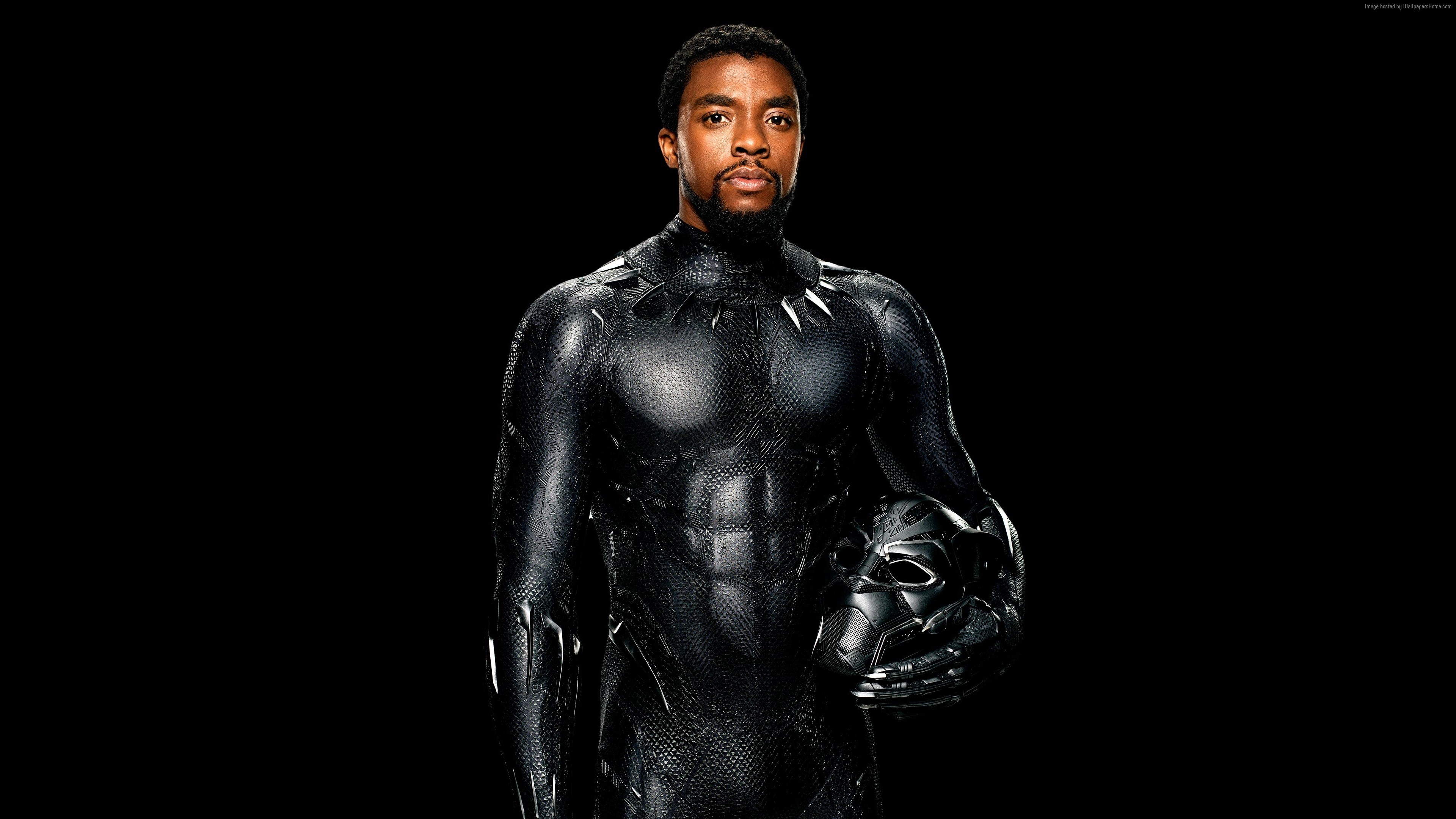 Chadwick Boseman as Black Panther 4K HD Wallpaper