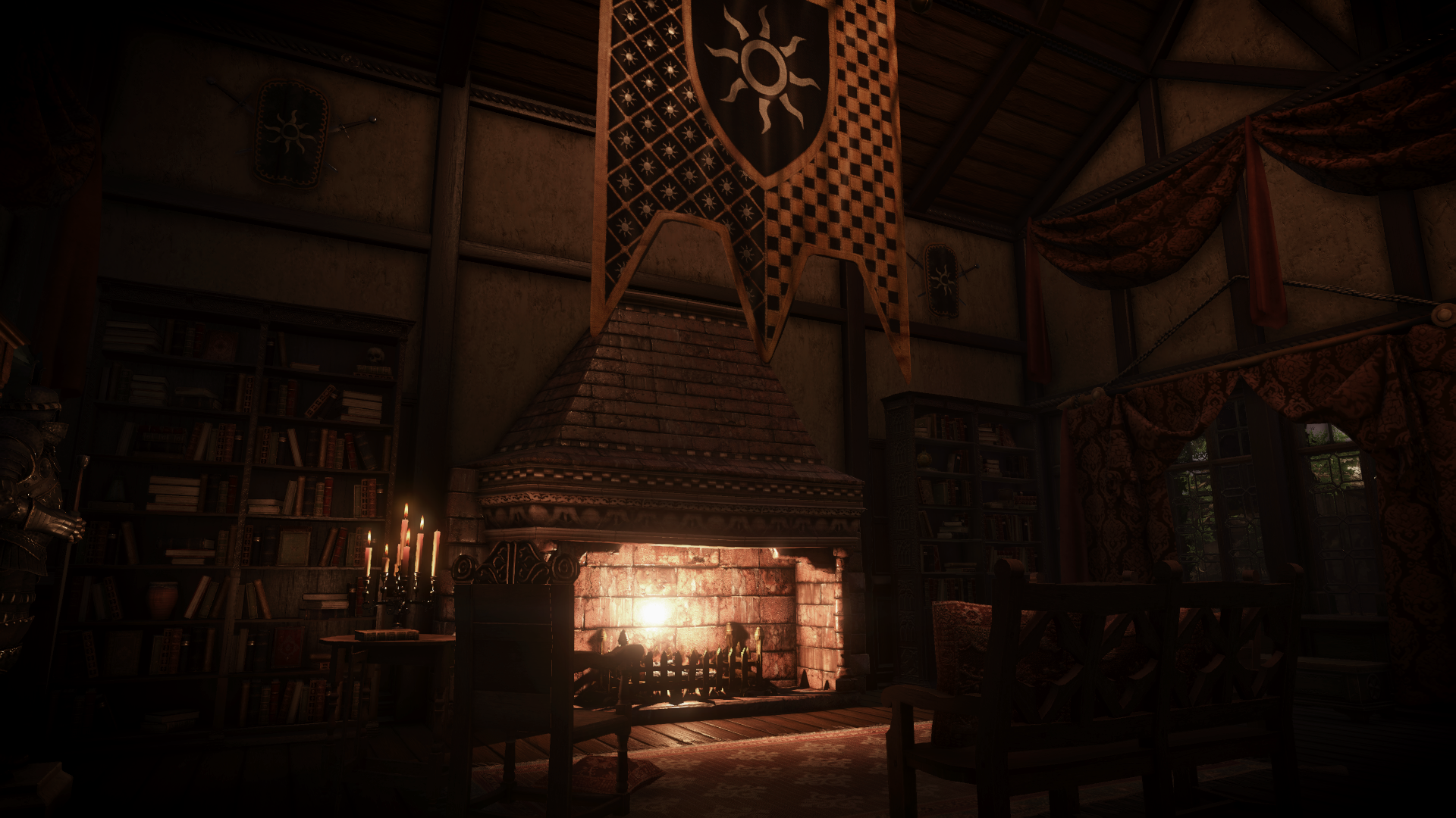 The Witcher 3 Wild Hunt screenshot of a room HD Wallpaper