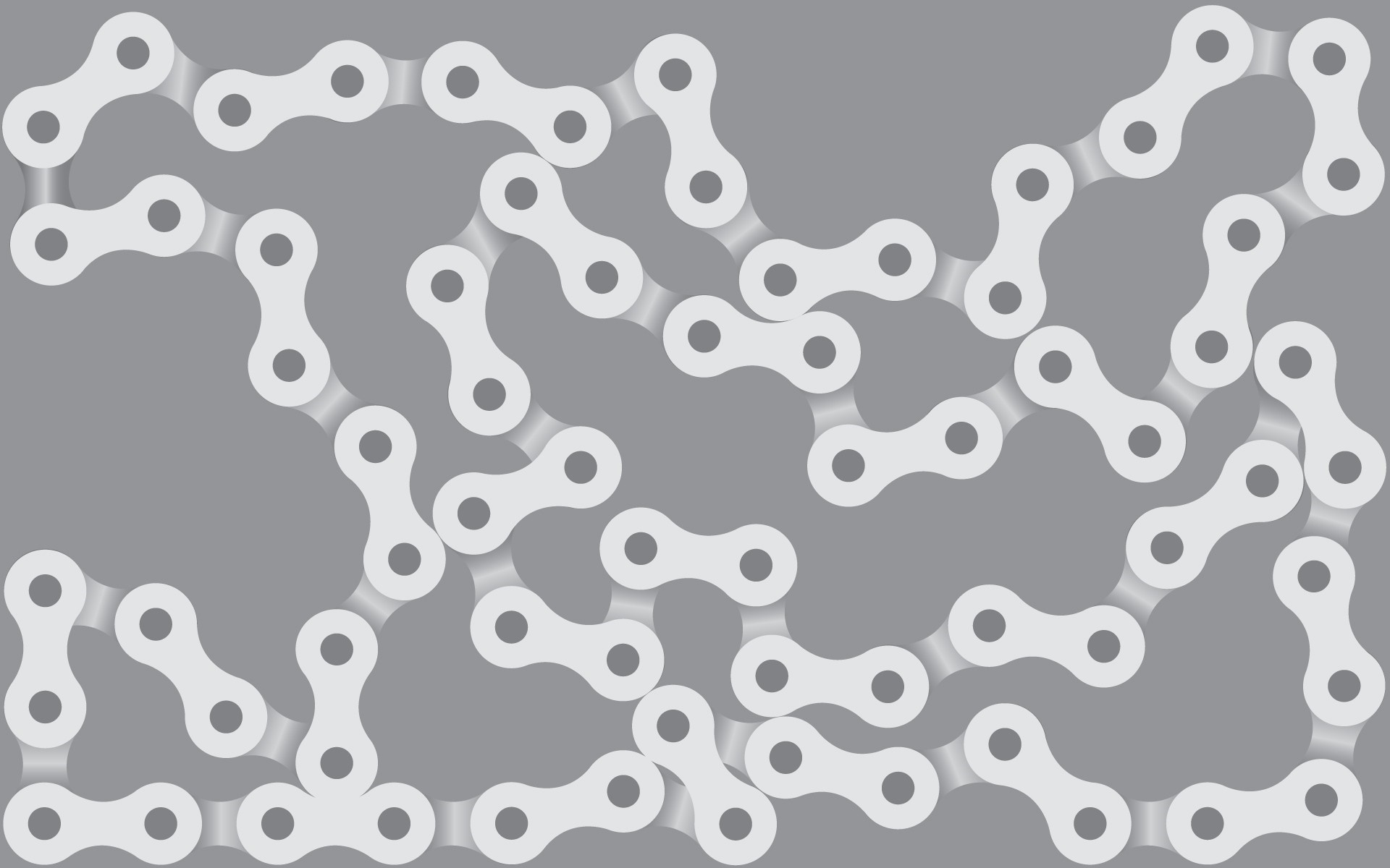 Bicycle chain pattern on a gray background HD Wallpaper