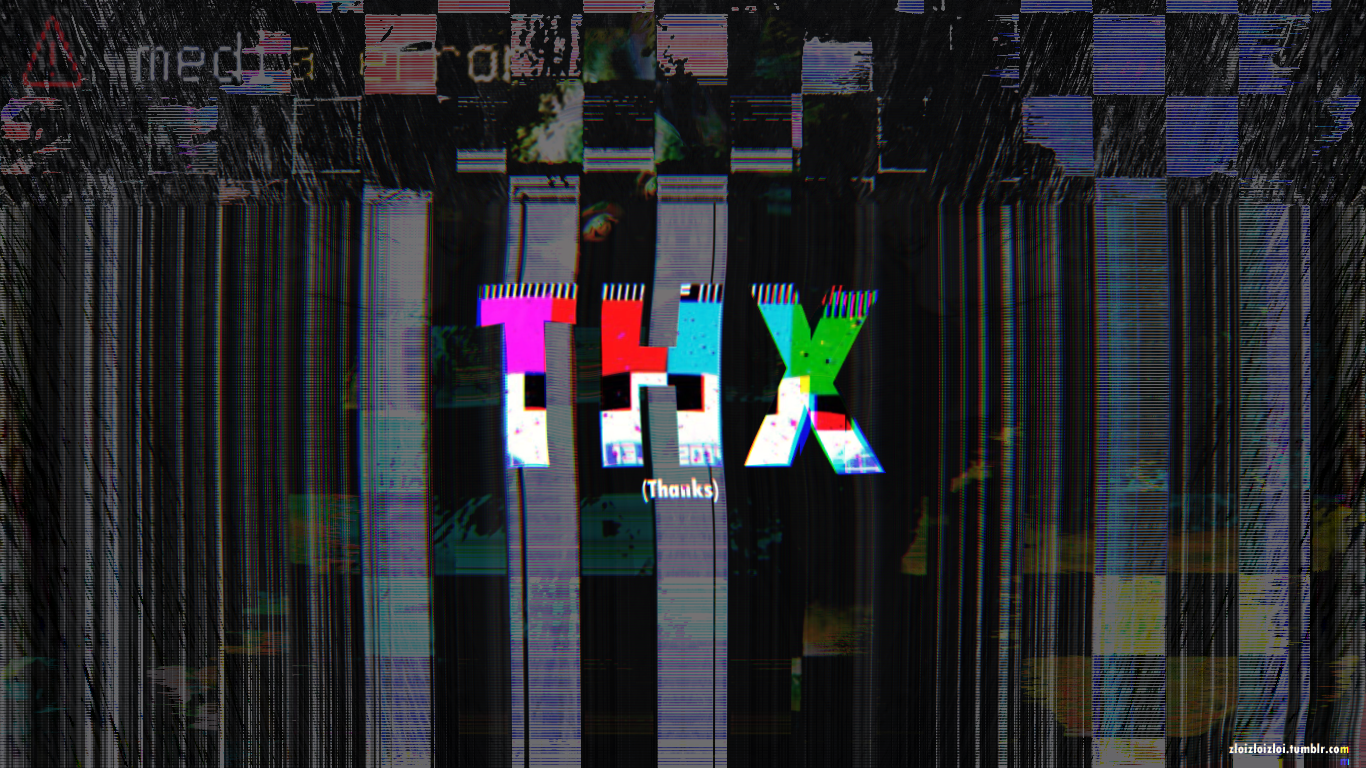Glitch art THX logo with media error HD Wallpaper
