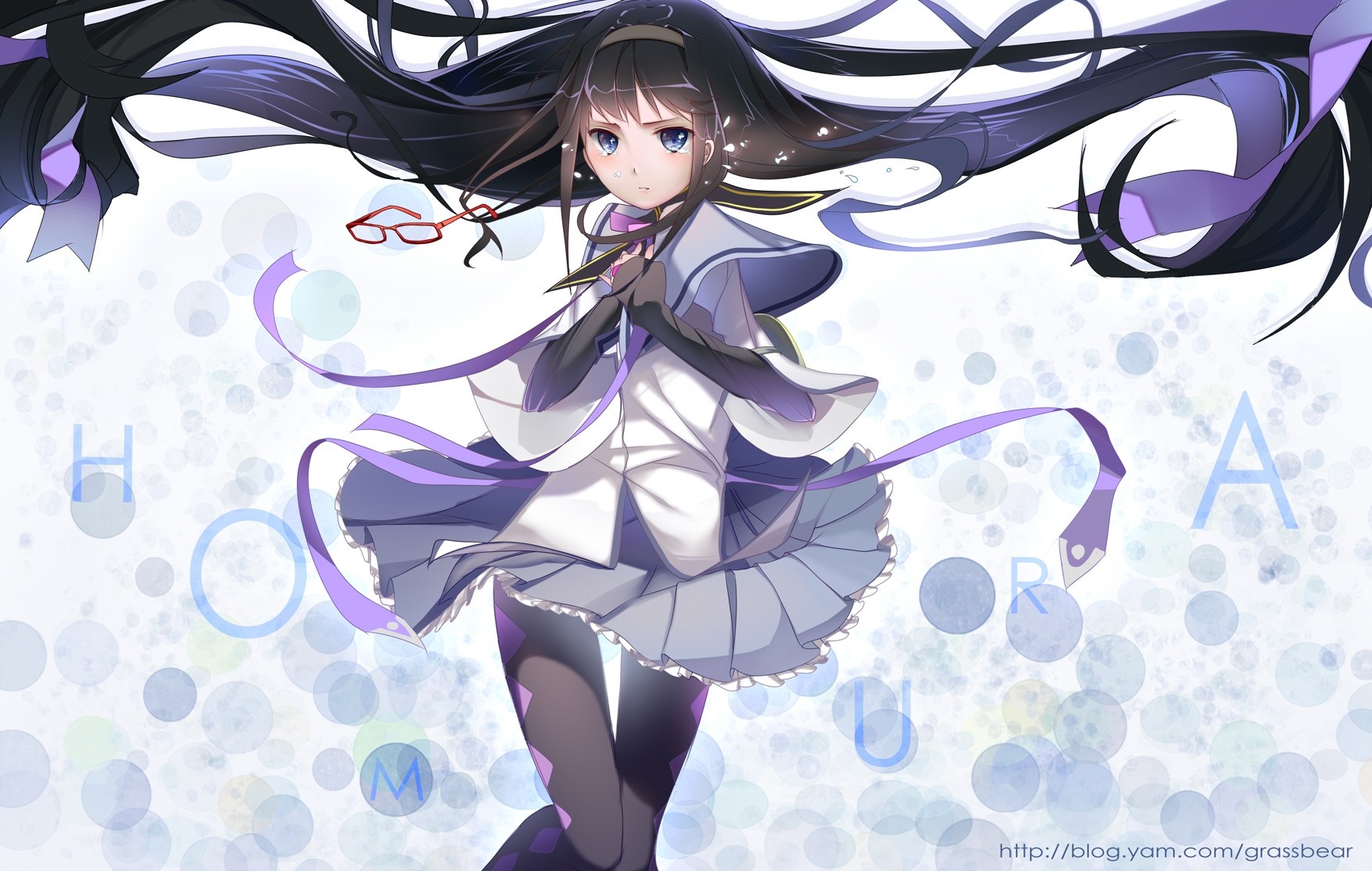 Homura Akemi from Mahou Shoujo Madoka Magica HD Wallpaper