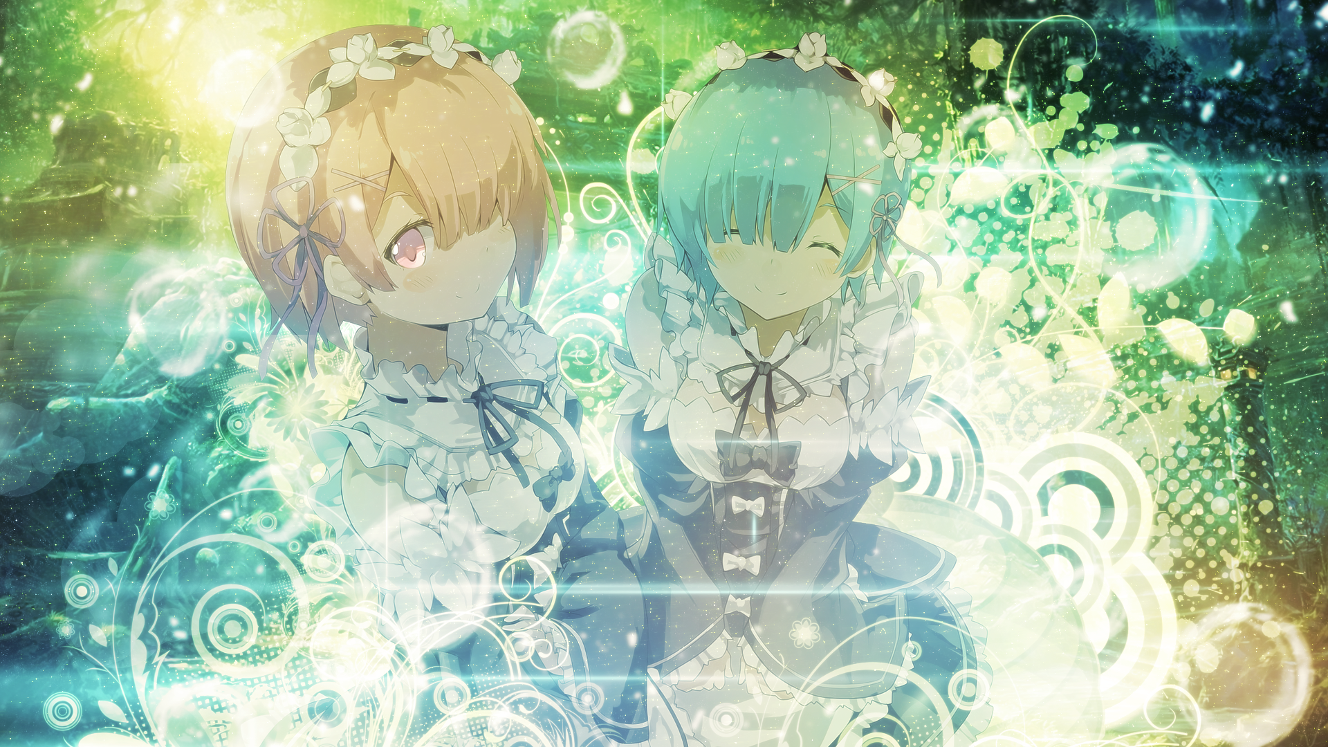 Rem and Ram from Re:Zero HD Wallpaper