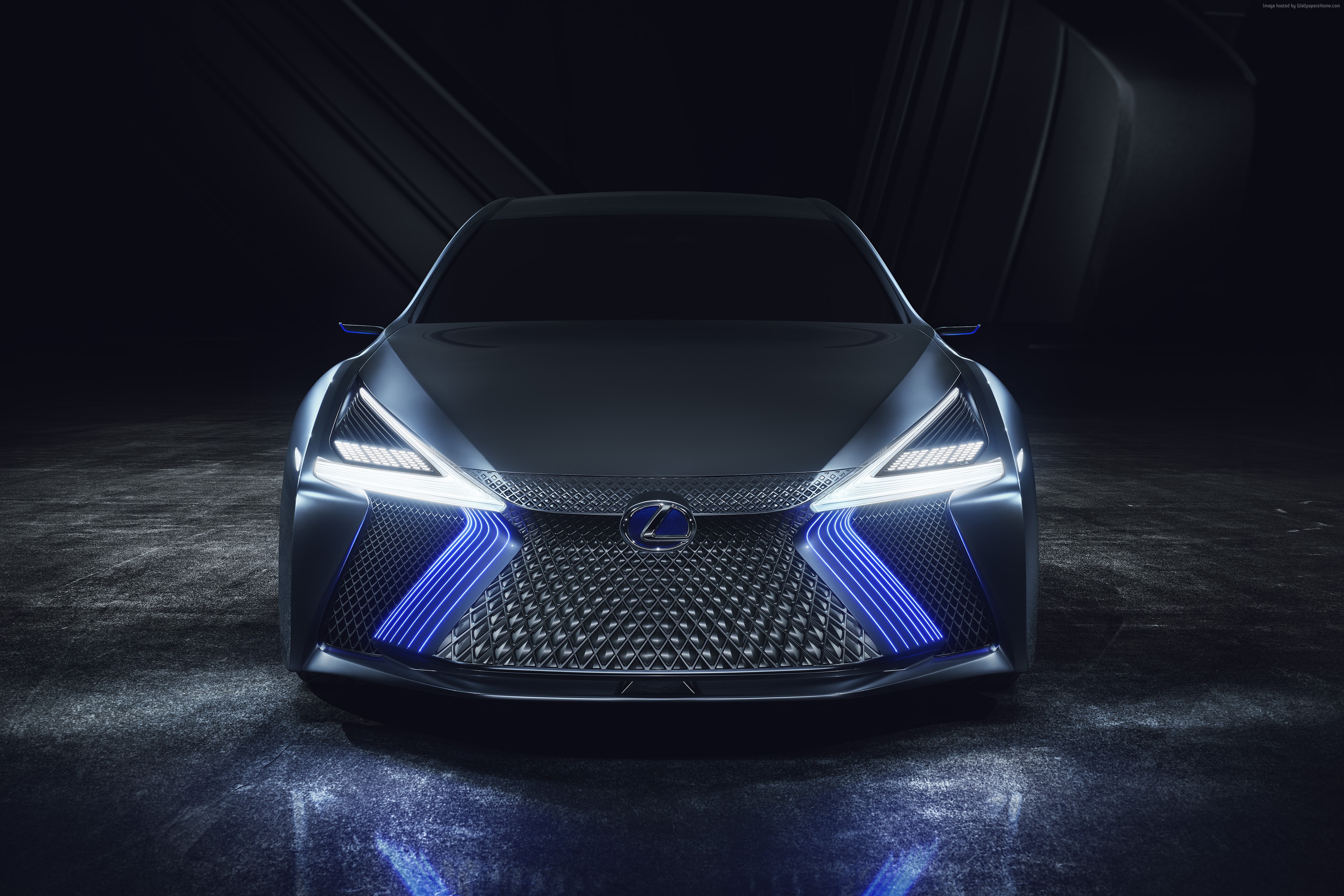 4K Lexus LS+ Concept Car Front View HD Wallpaper