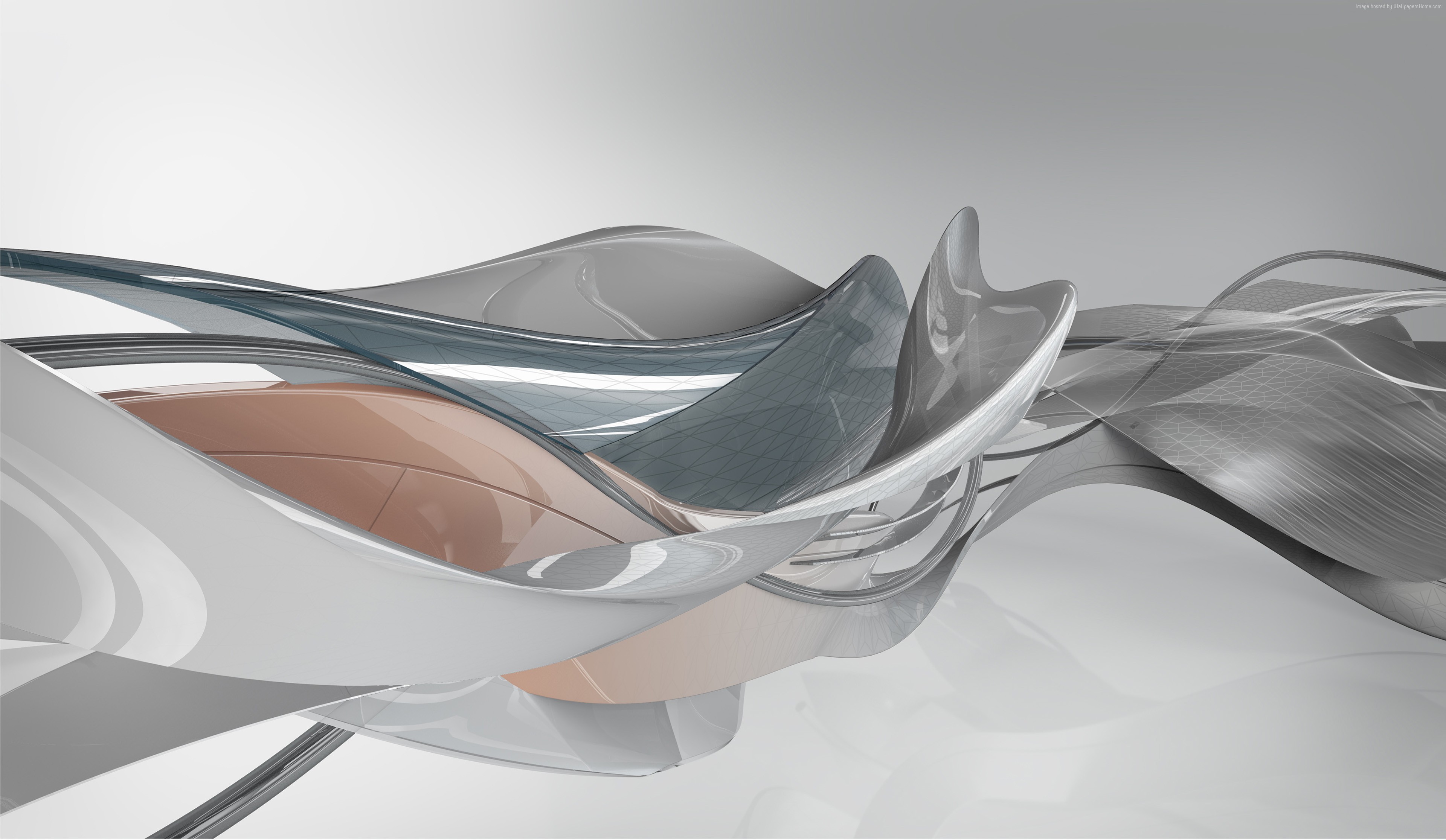 Abstract 4K Waves HD Wallpaper