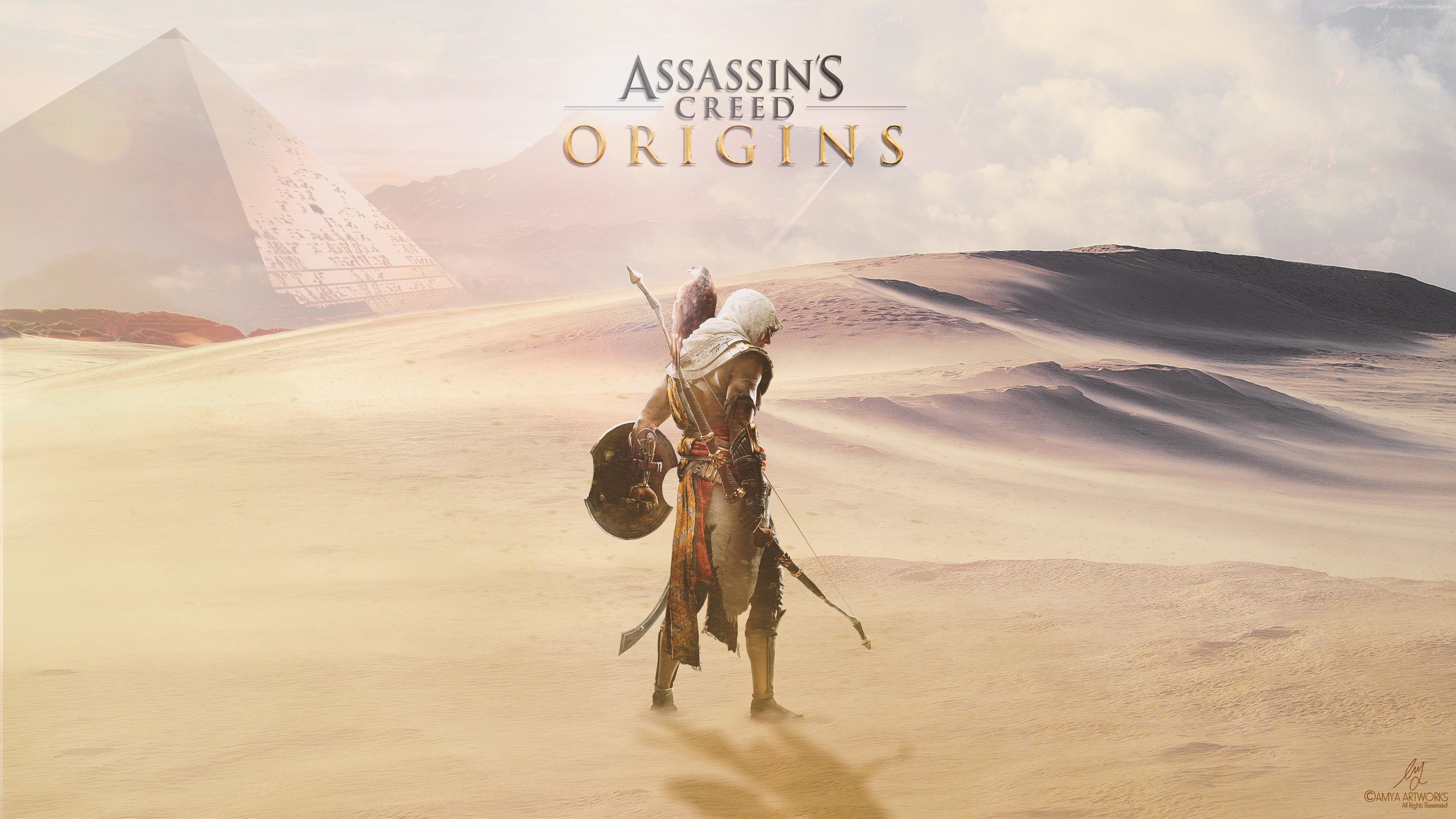 Bayek from Assassin's Creed Origins 4K HD Wallpaper