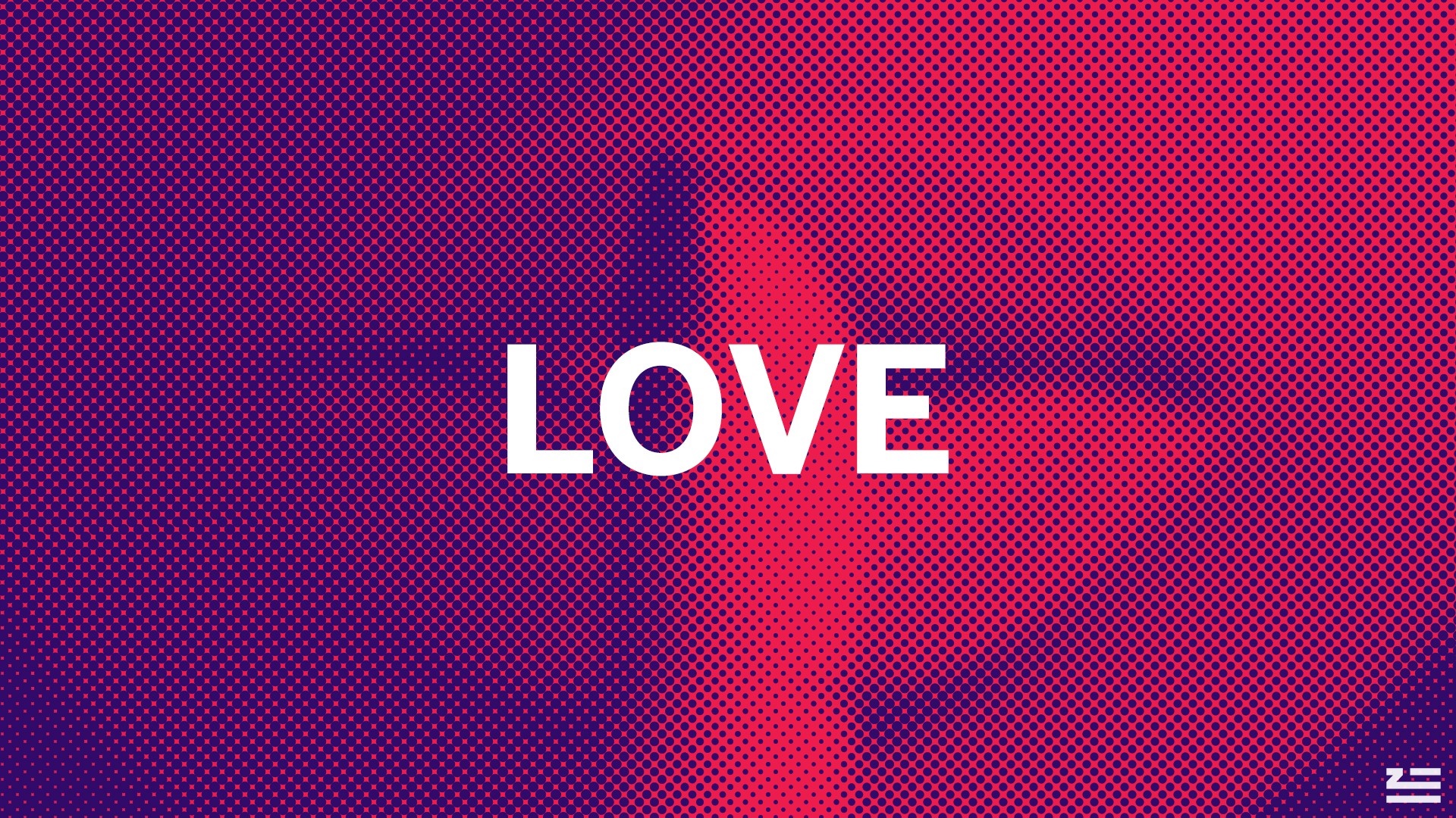 LOVE typography by ZHU HD Wallpaper