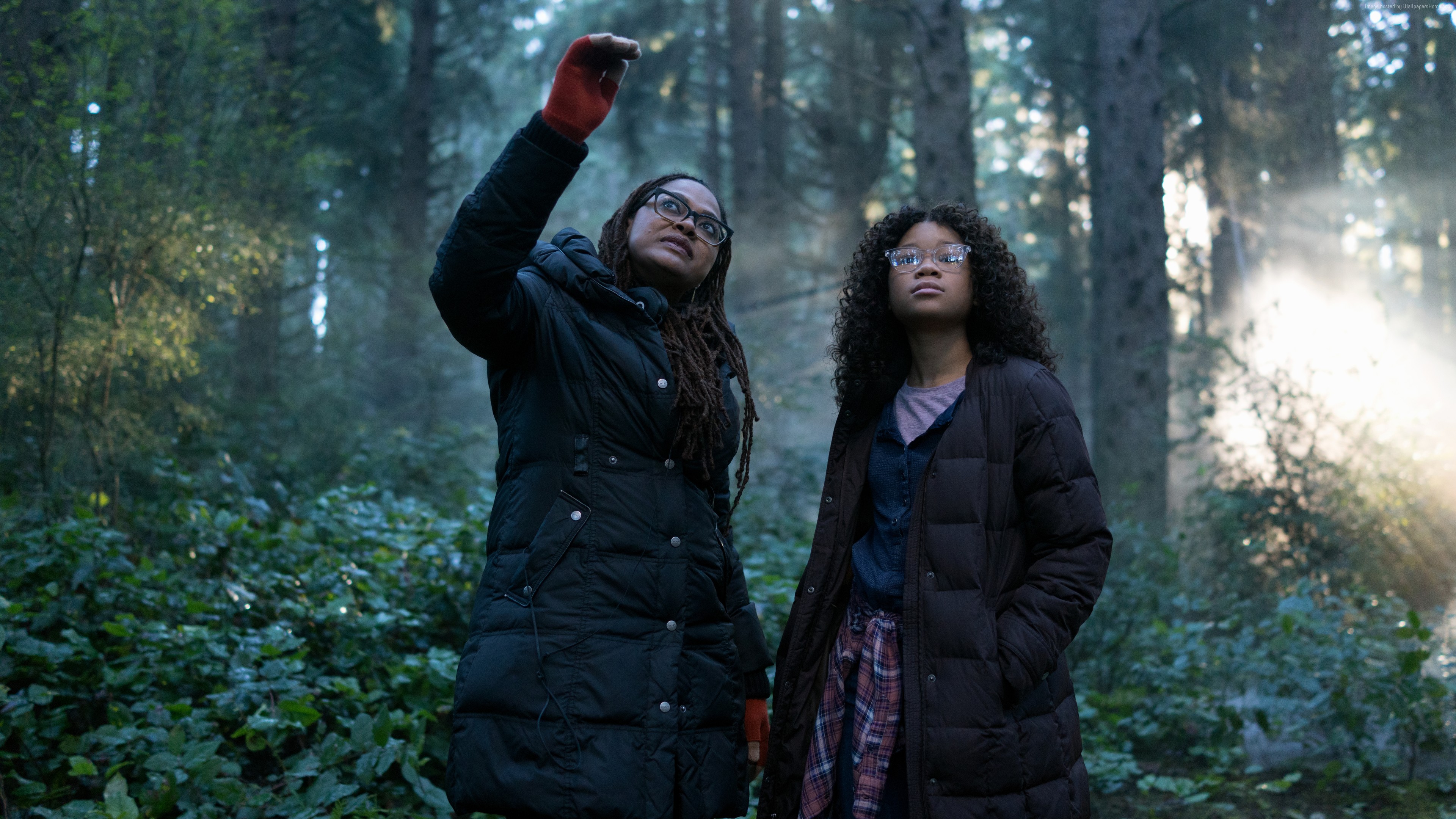 Storm Reid and Ava DuVernay in A Wrinkle in Time 4K HD Wallpaper