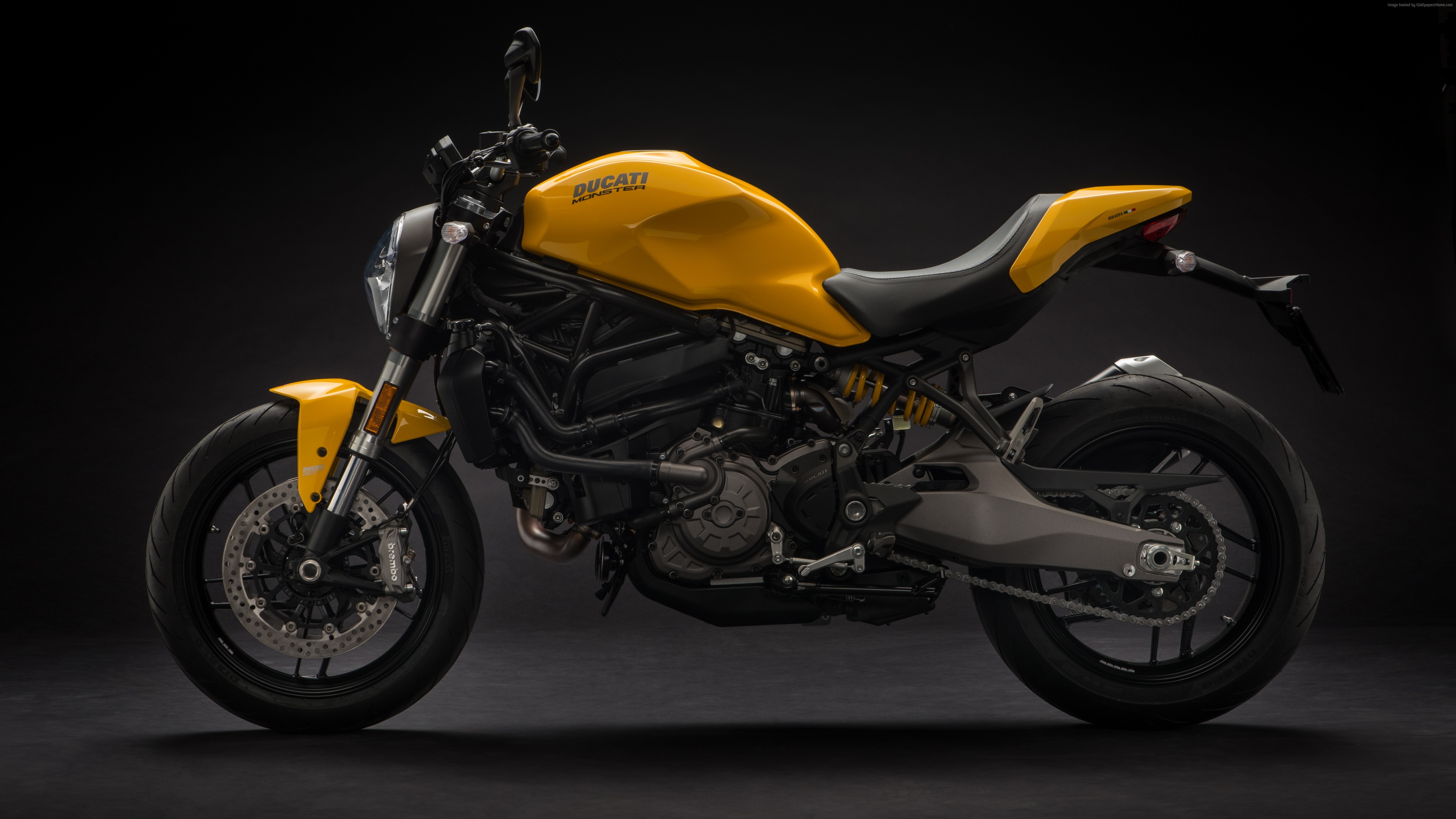 4K Ducati Monster 821 Motorcycle HD Wallpaper