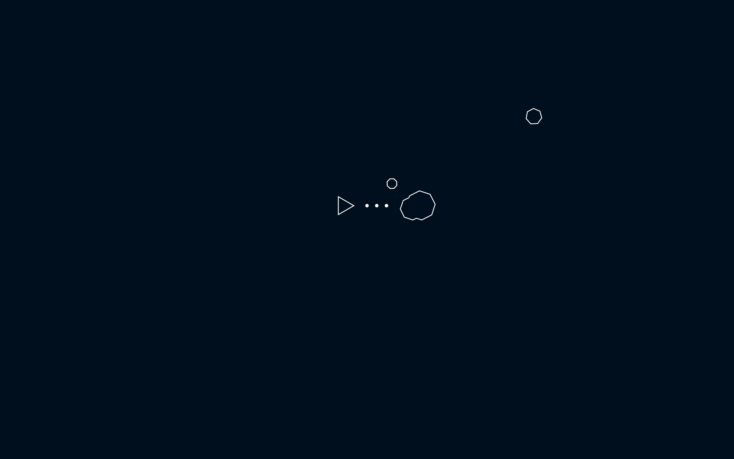 Abstract shapes in dark space HD Wallpaper