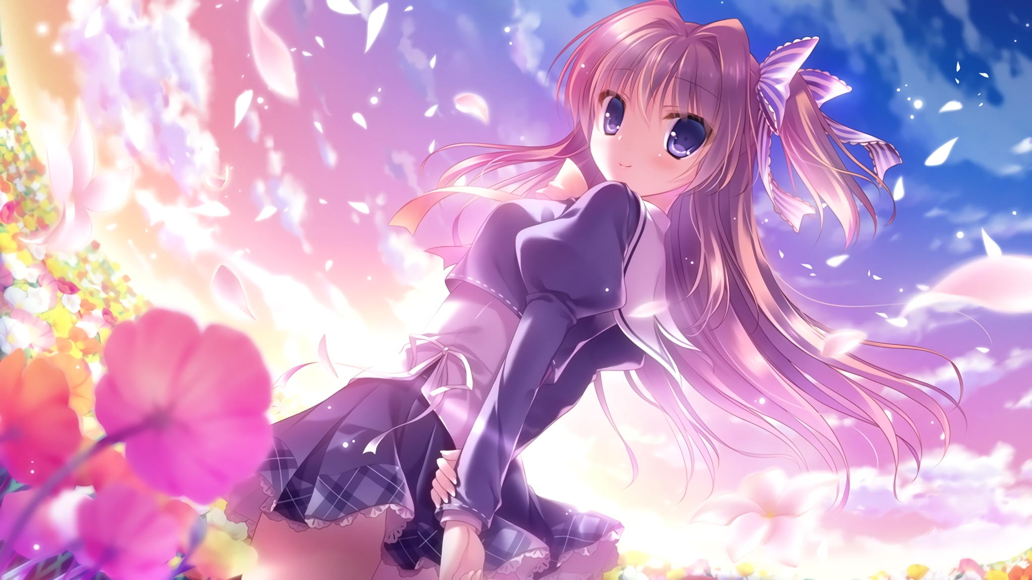 Matsuri Azuse from Kimi e Okuru Sora no Hana HD Wallpaper