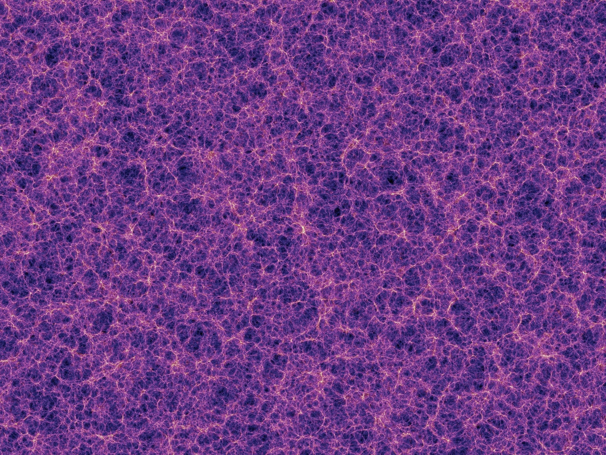 Millennium Simulation Project cosmic web structure HD Wallpaper