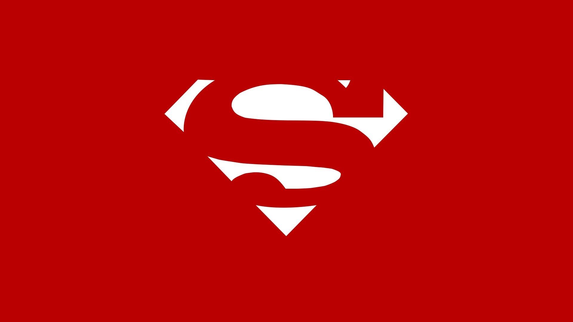 Superman logo on red background HD Wallpaper