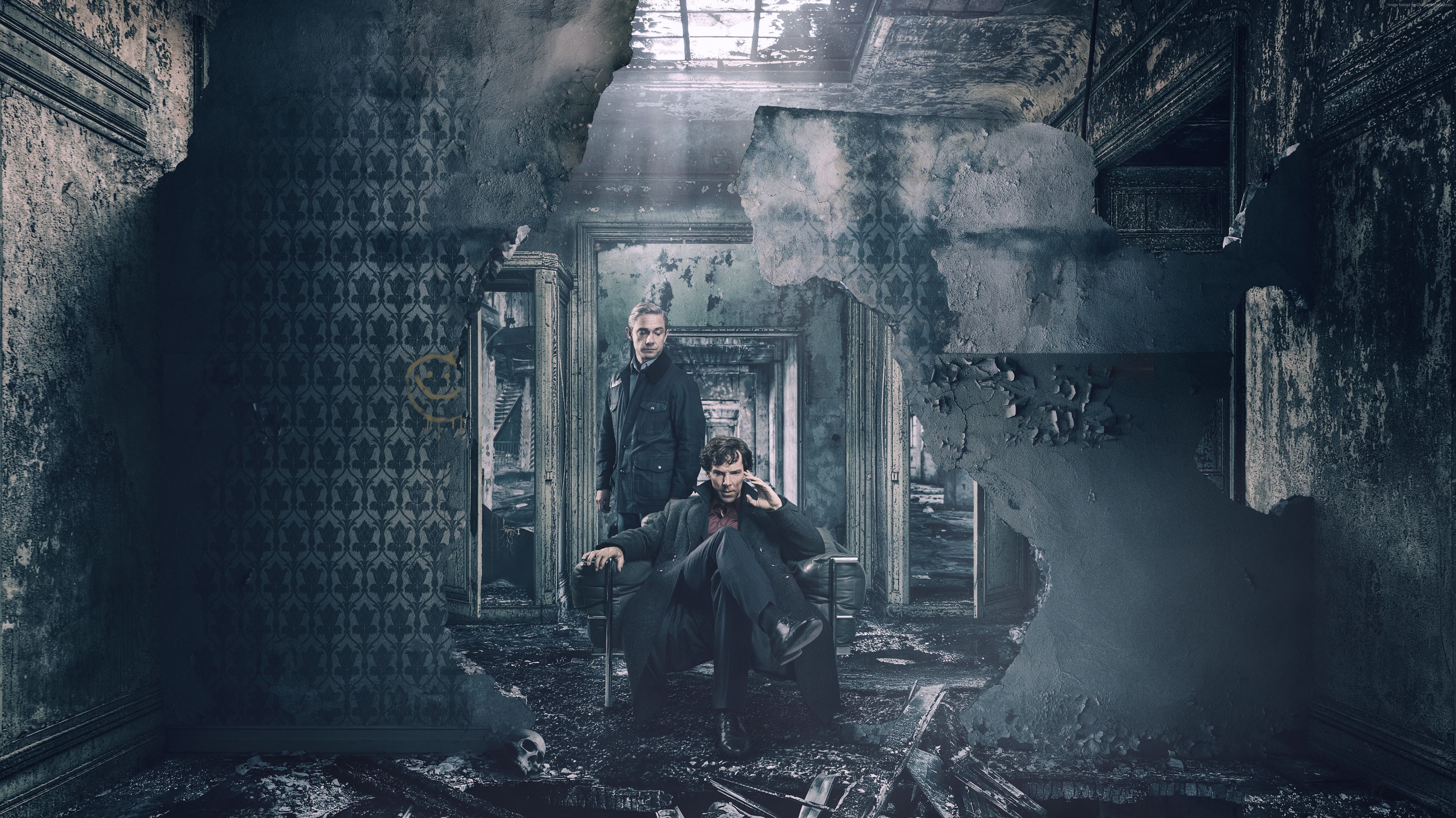Sherlock from Sherlock Season 4 with John Watson HD Wallpaper