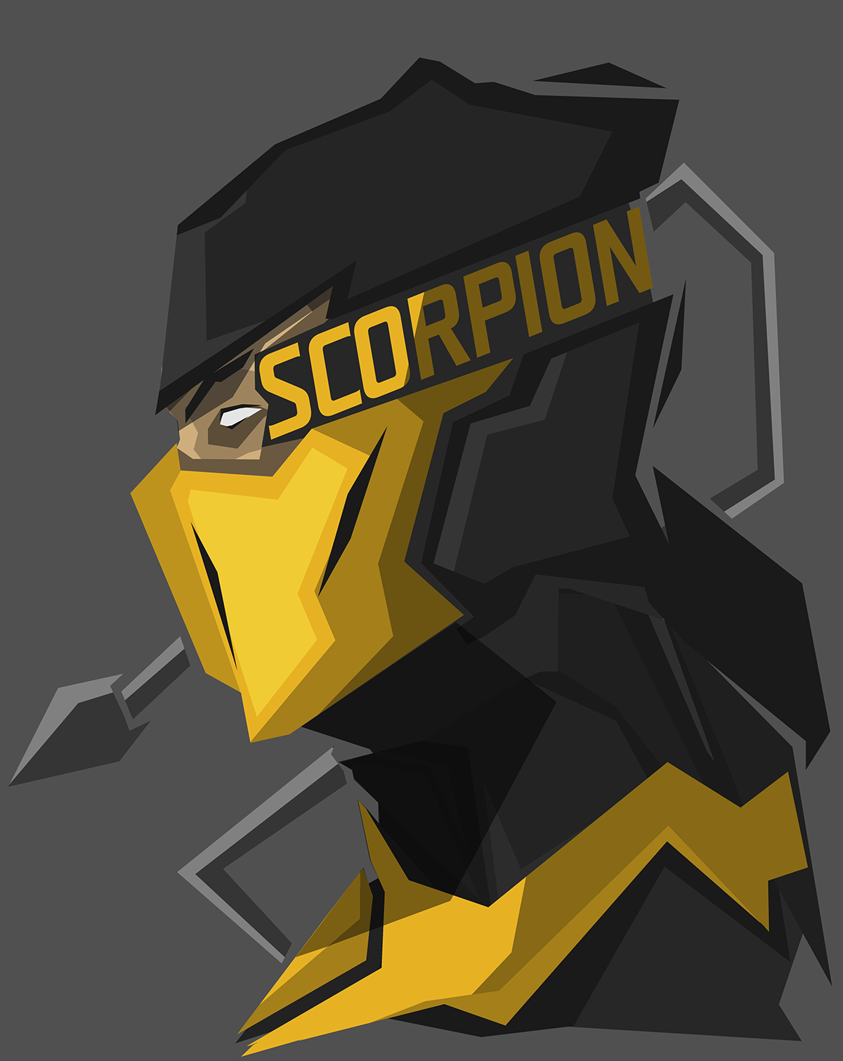 Scorpion from Mortal Kombat illustration HD Wallpaper