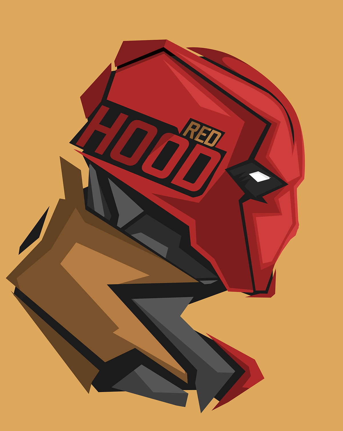 Red Hood from DC Comics illustration HD Wallpaper