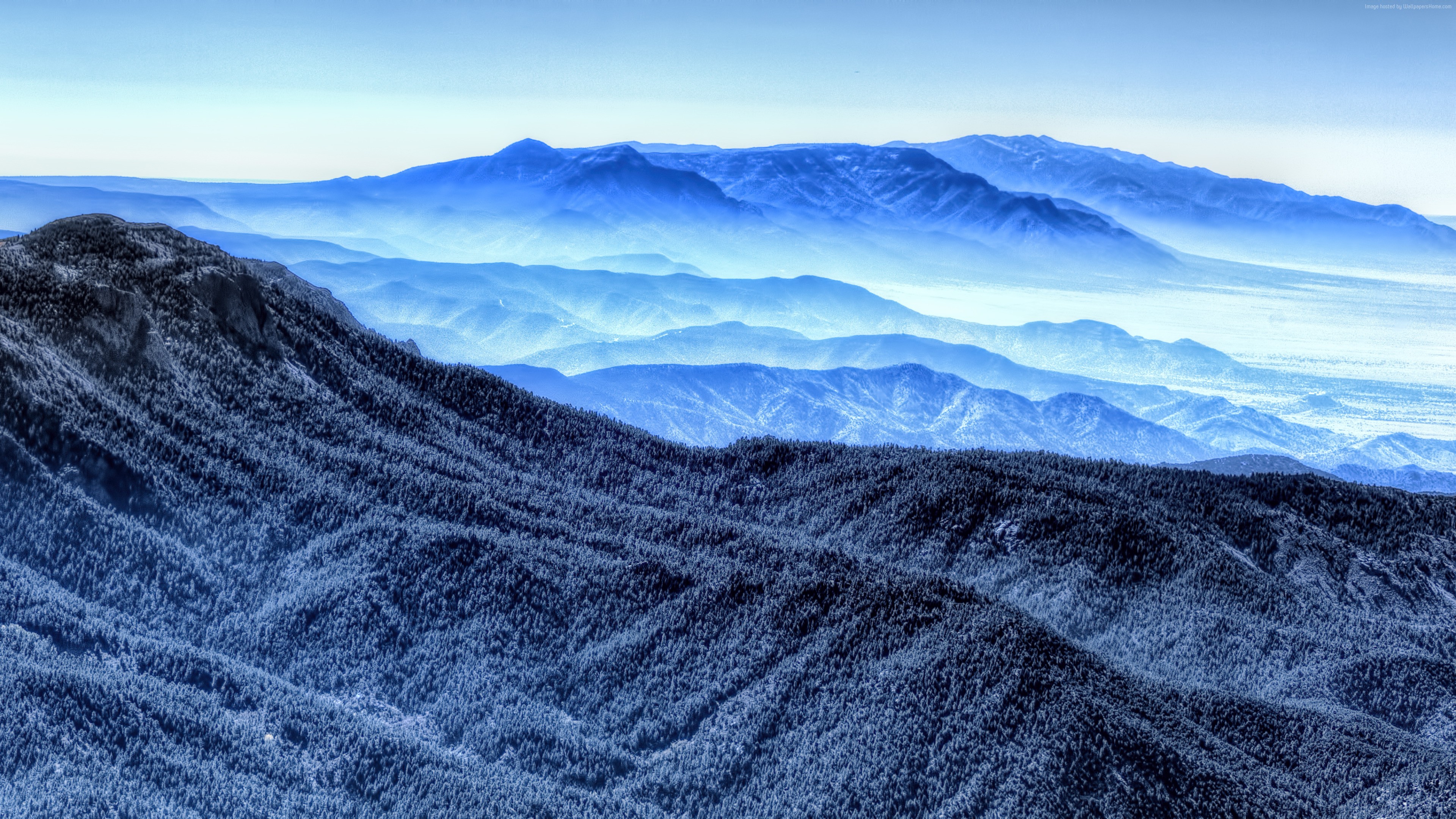 Blue mountains in 4K HD Wallpaper