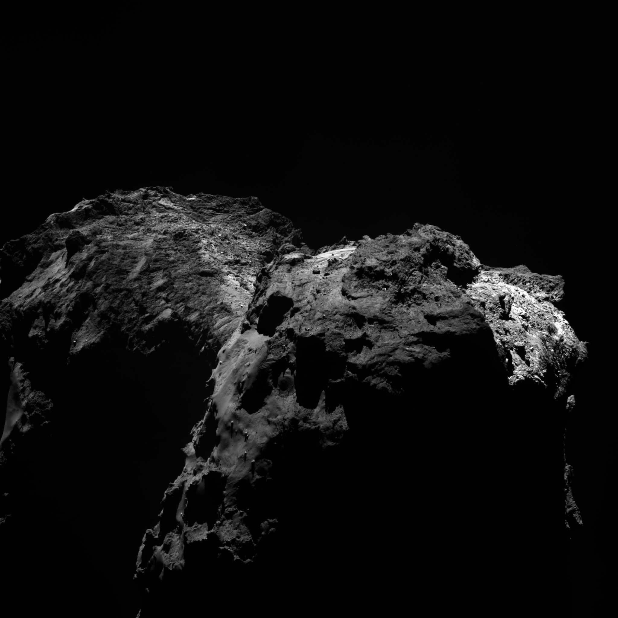 Rosetta OSIRIS image of comet 67P HD Wallpaper