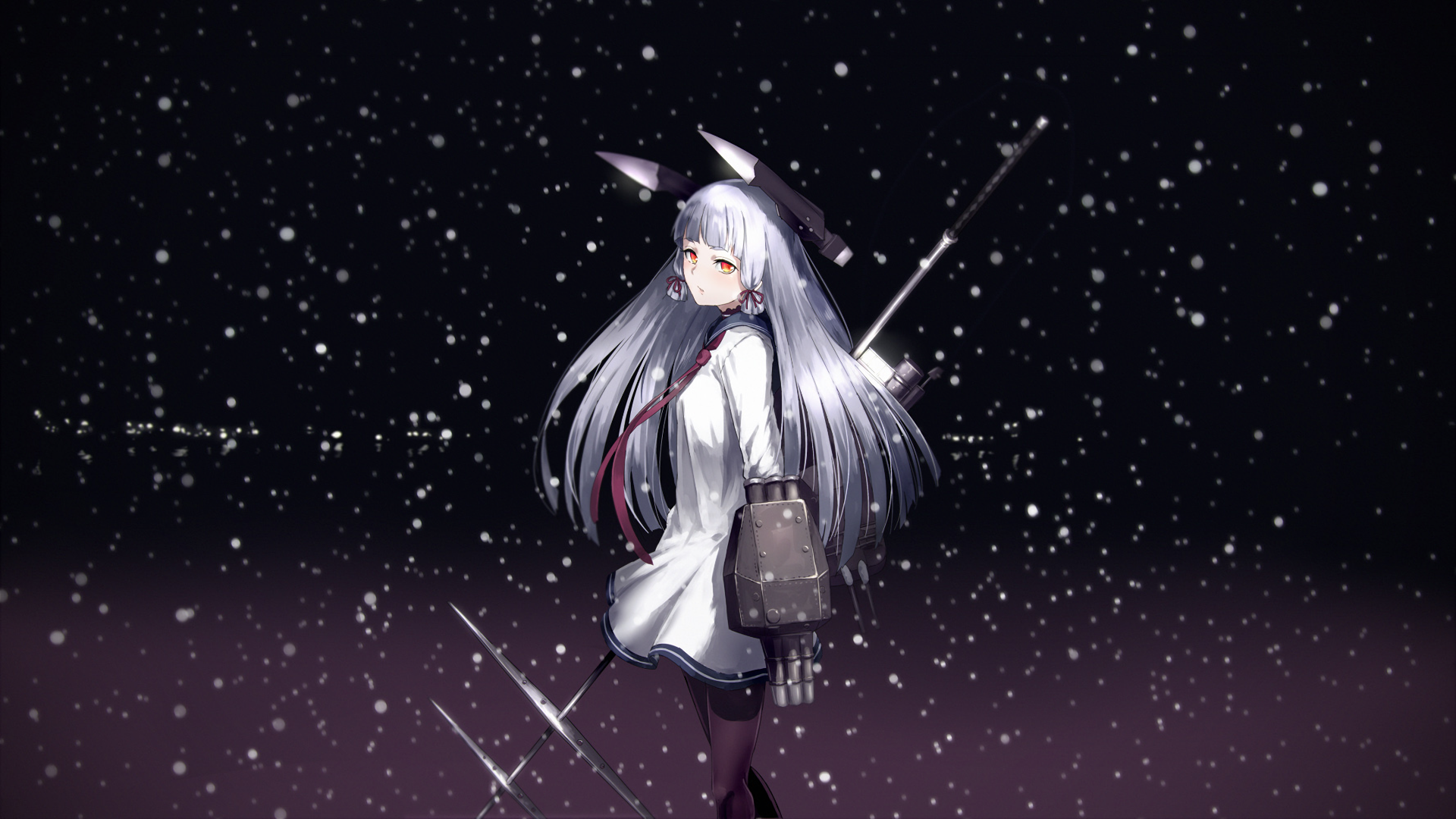 Murakumo KanColle from Kantai Collection in snow HD Wallpaper