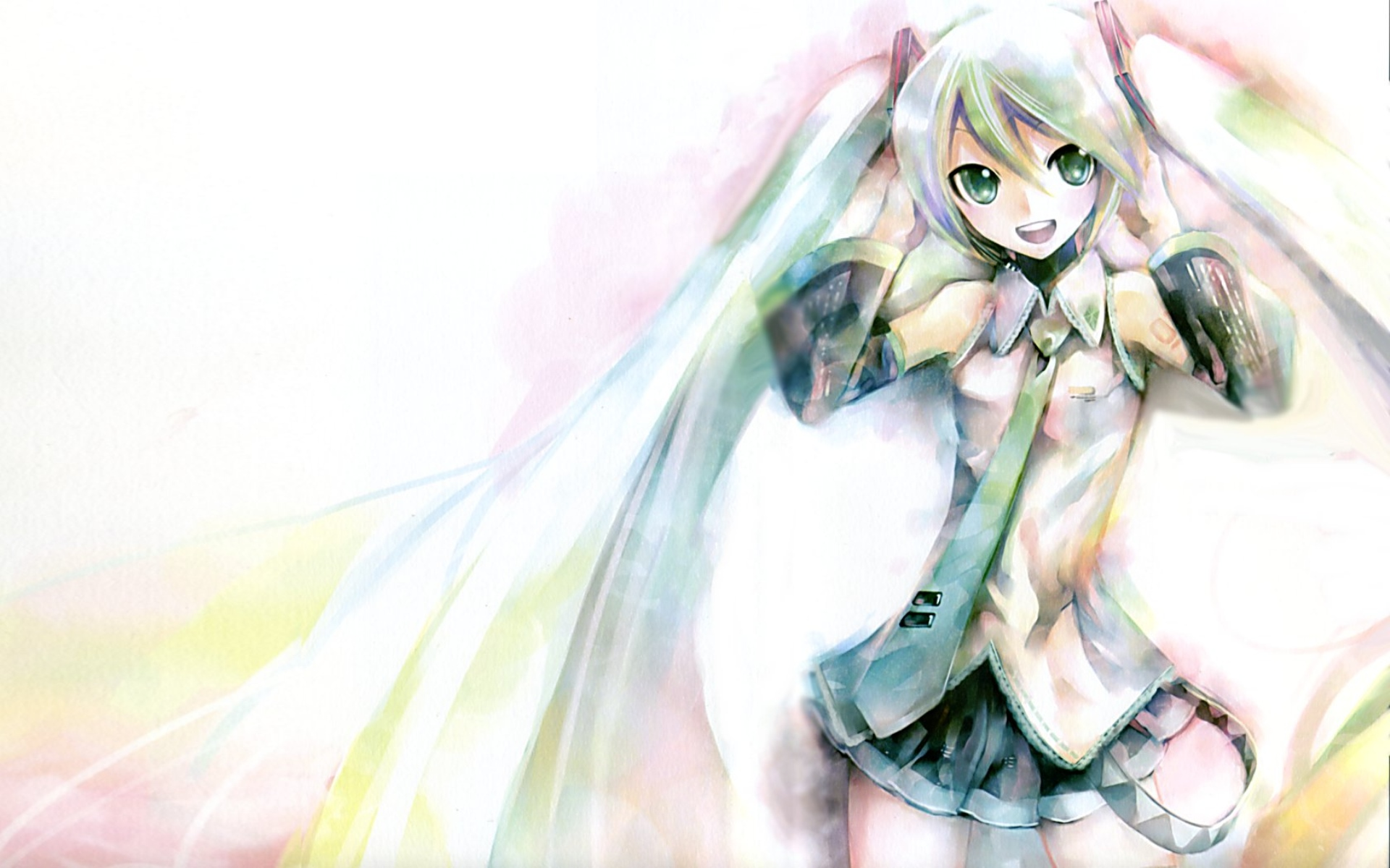 Hatsune Miku from Vocaloid HD Wallpaper