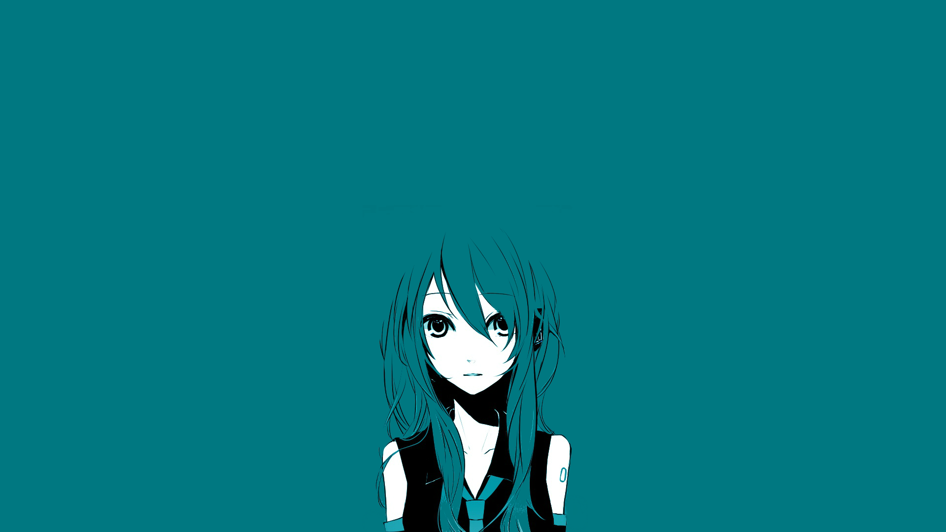 Illustration of Hatsune Miku from Vocaloid HD Wallpaper