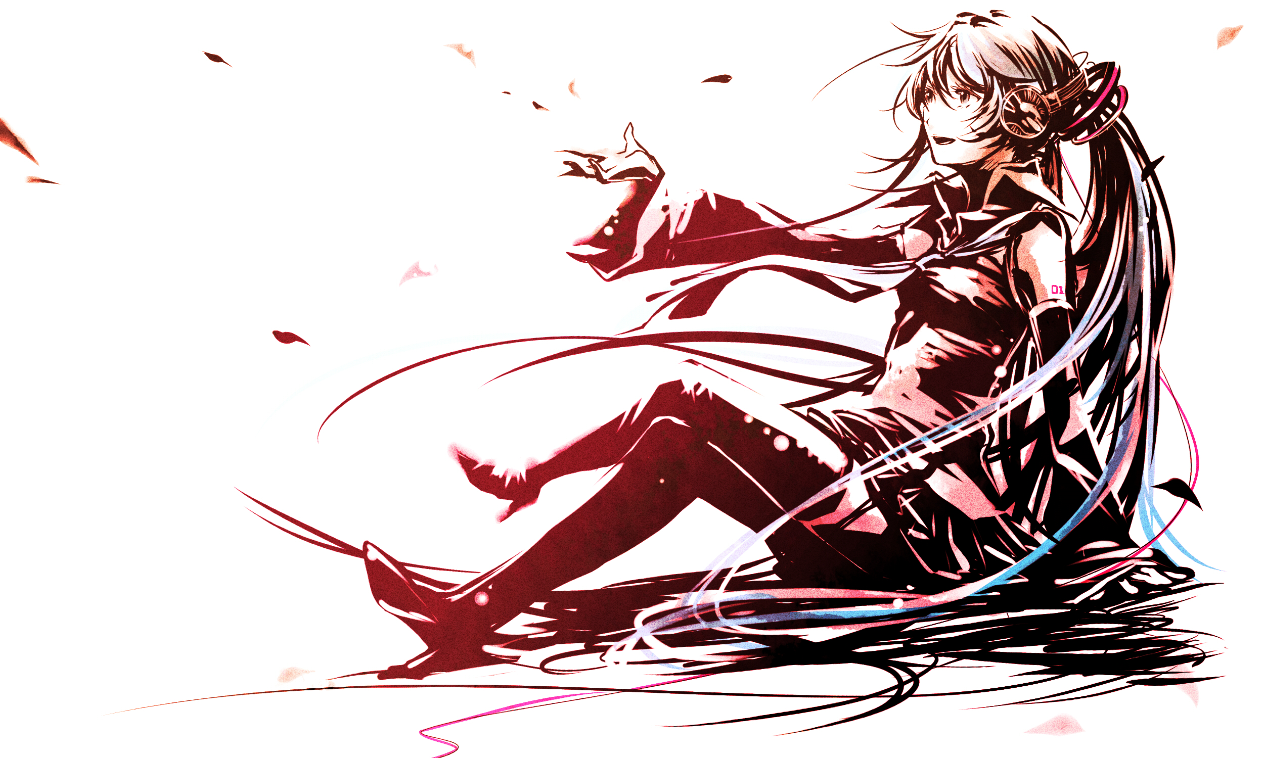 Hatsune Miku from Vocaloid illustration HD Wallpaper
