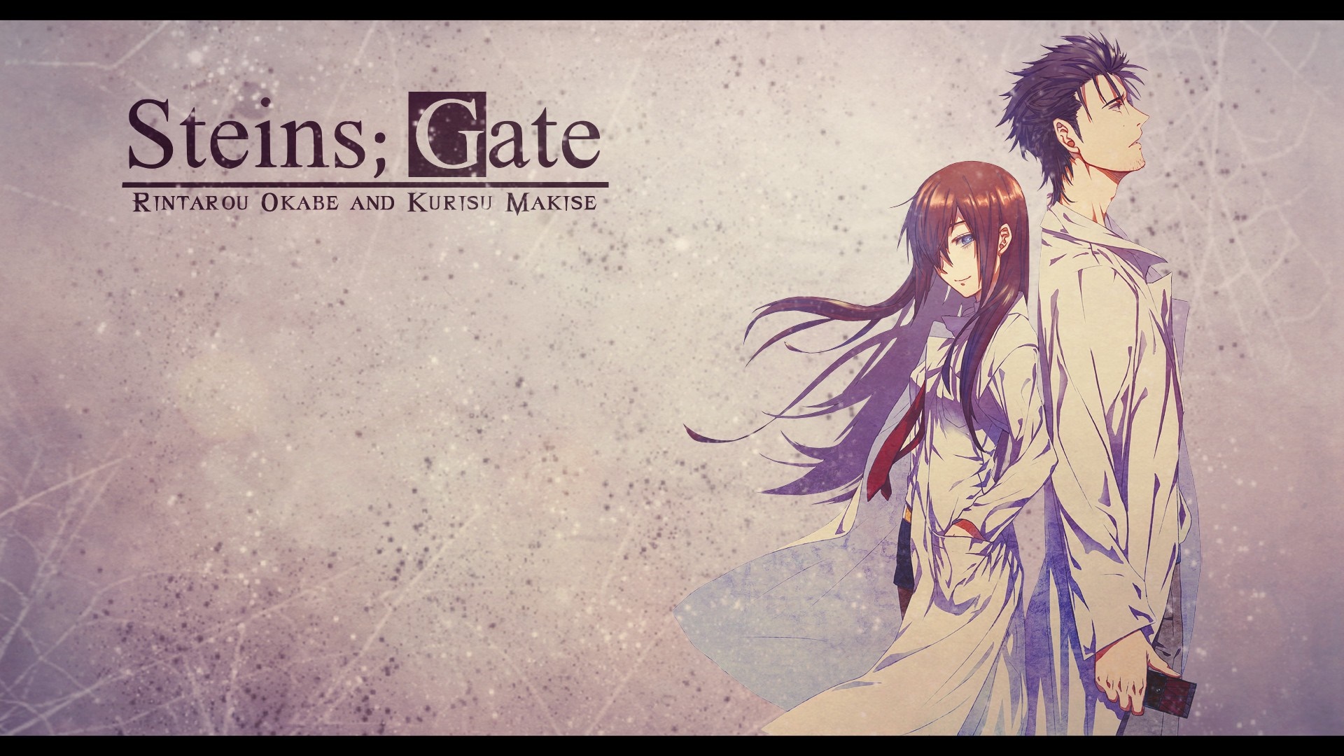Rintarou Okabe and Kurisu Makise from Steins;Gate HD Wallpaper