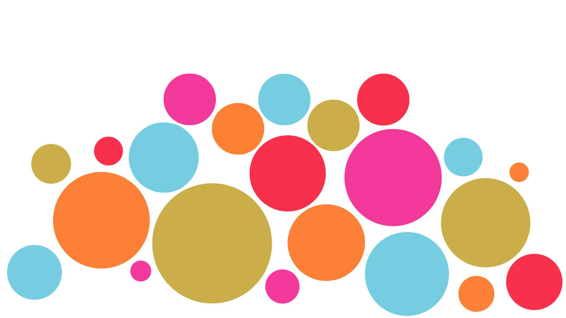 Colorful circles illustration HD Wallpaper