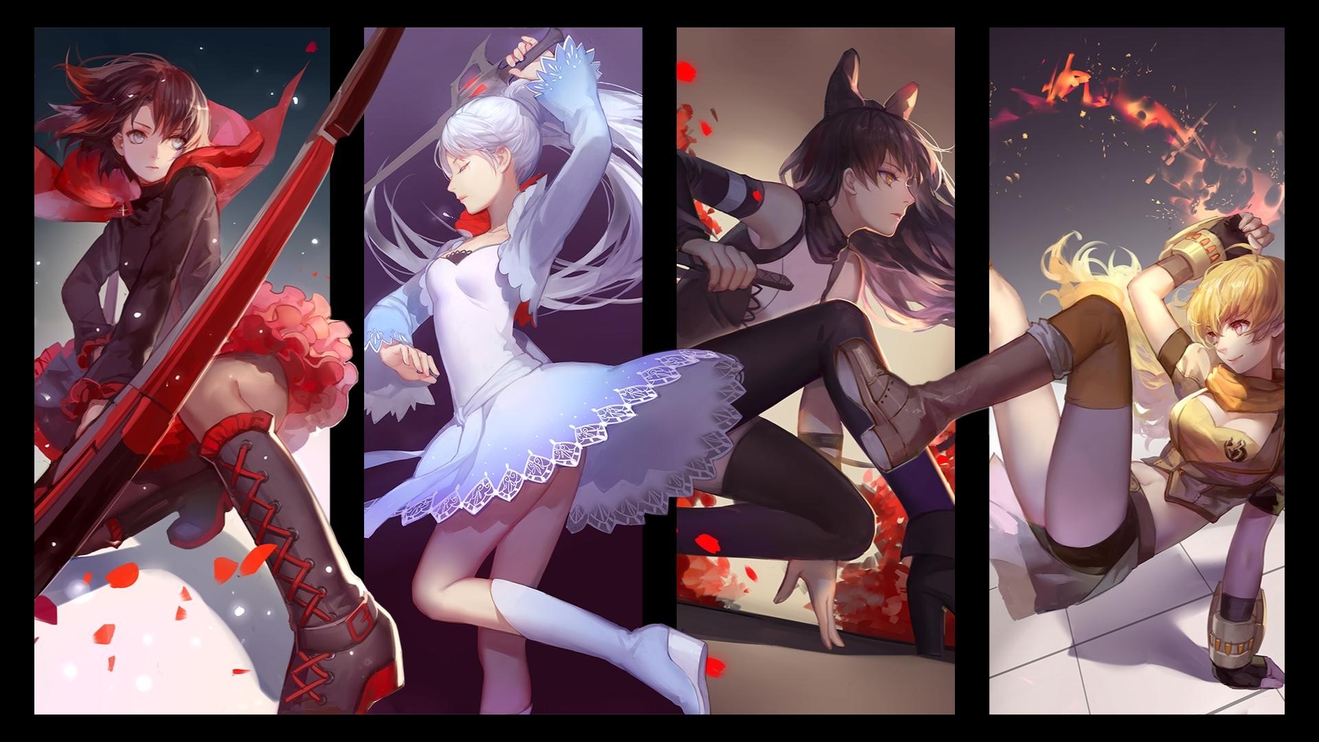 RWBY Team RWBY Poses HD Wallpaper