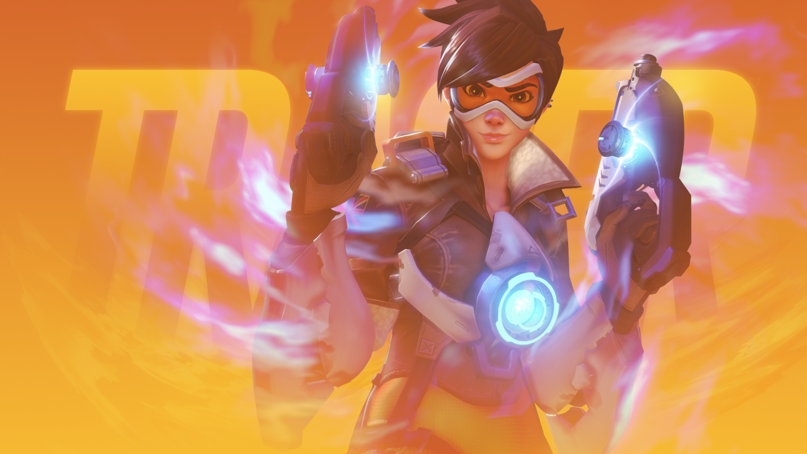 Tracer from Overwatch HD Wallpaper