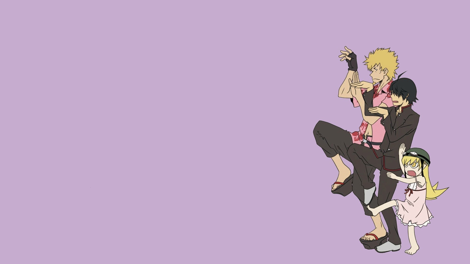 Characters from Monogatari Series HD Wallpaper