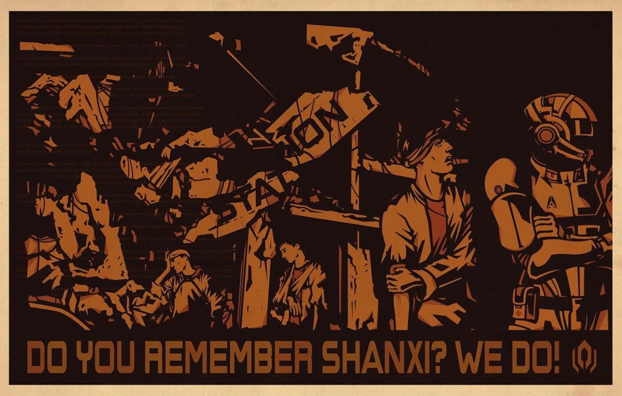 Mass Effect Propaganda Poster: Do You Remember Shanxi? HD Wallpaper