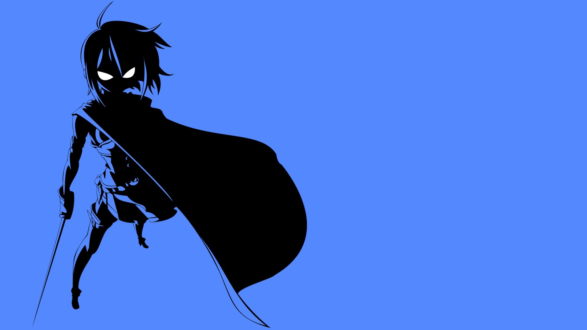 Sayaka Miki silhouette from Mahou Shoujo Madoka Magica HD Wallpaper