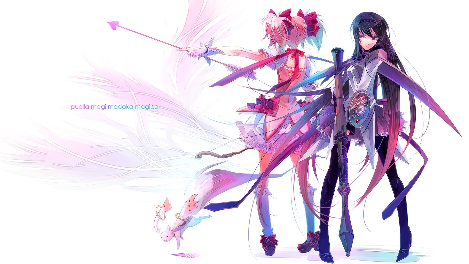 Madoka Kaname and Homura Akemi from Puella Magi Madoka Magica HD Wallpaper