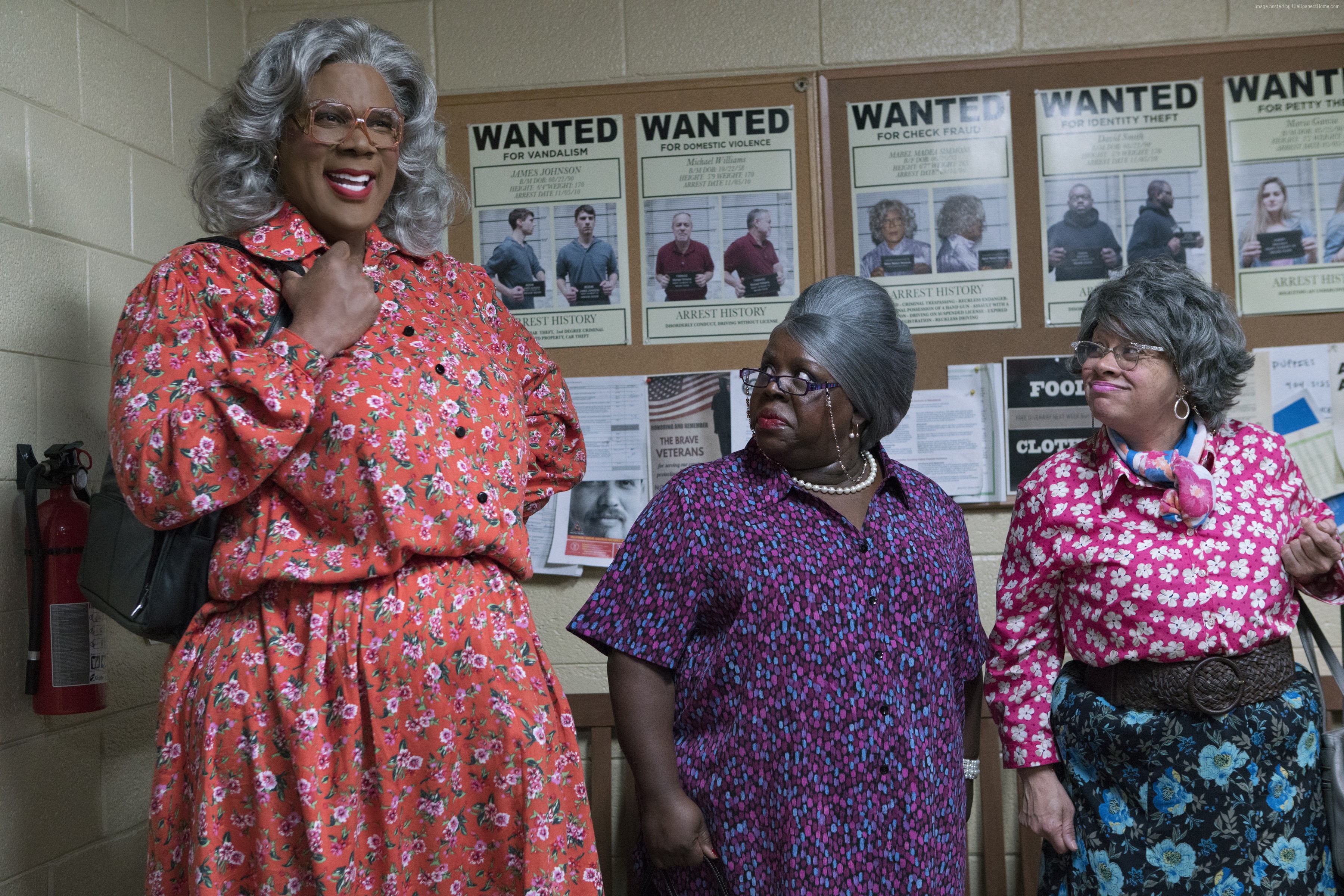 Madea and friends in front of wanted posters HD Wallpaper
