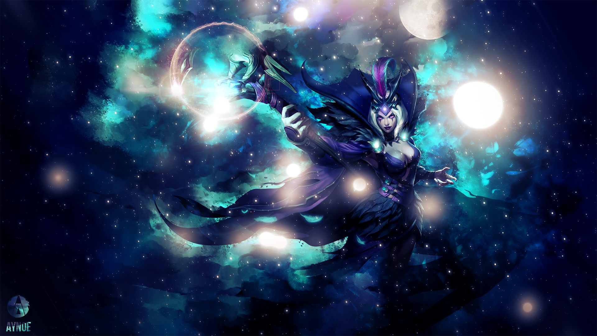 Yasuo from League of Legends in space HD Wallpaper